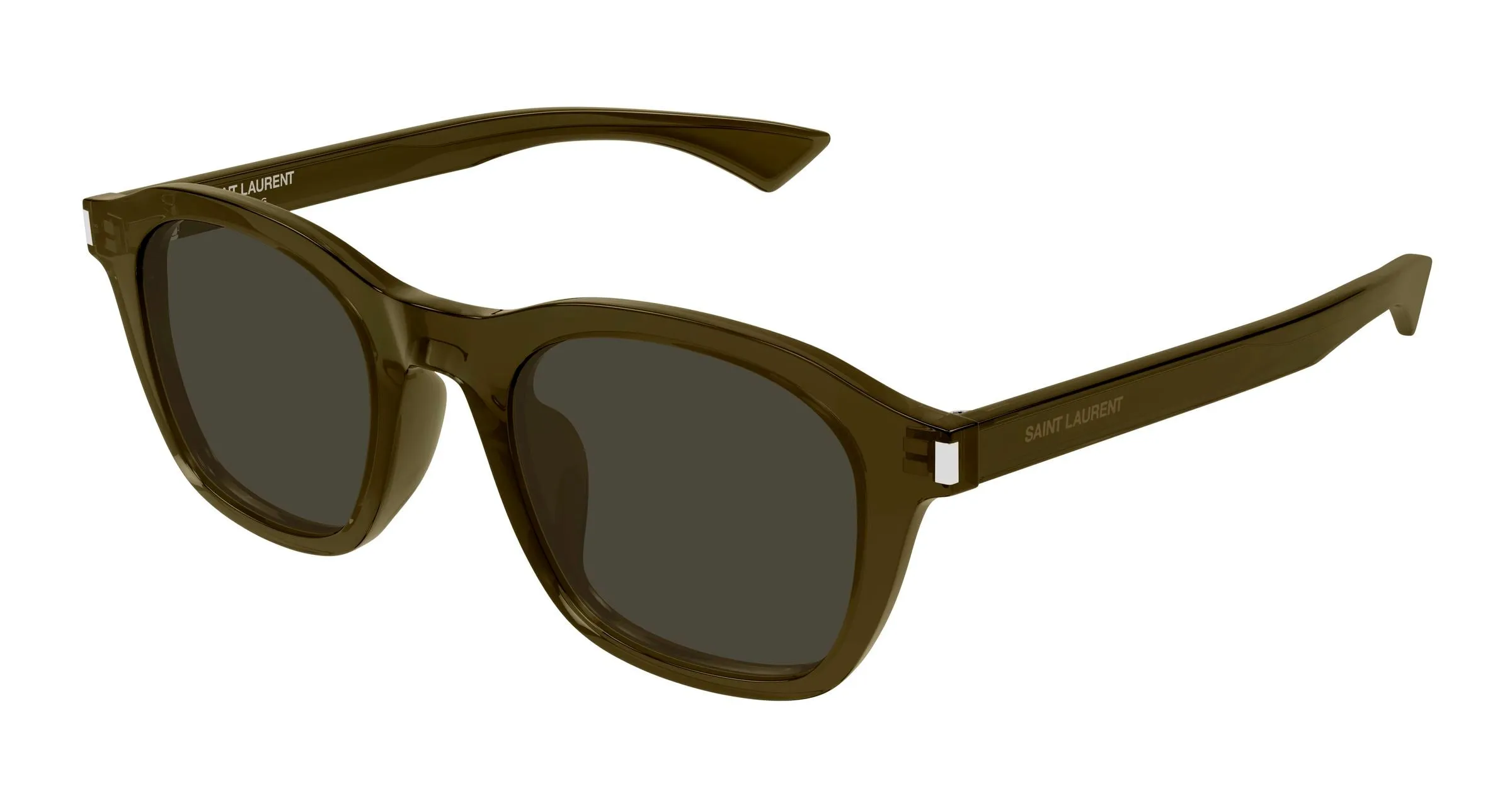 SAINT LAURENT SL 880/K 004 Occhiali da sole Acetato Marrone Grigio Squadrata - immagine 1