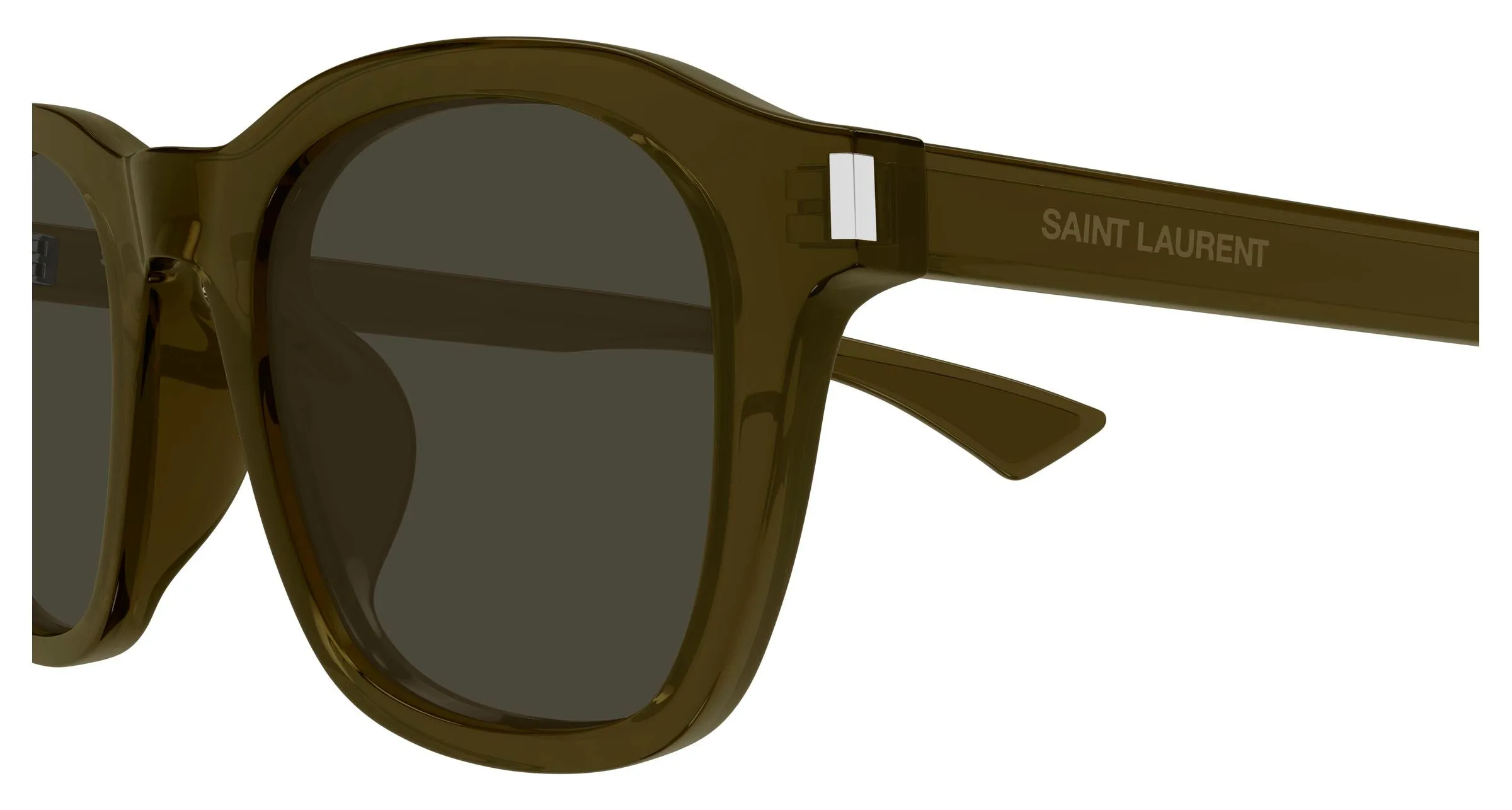SAINT LAURENT SL 880/K 004 Occhiali da sole Acetato Marrone Grigio Squadrata - immagine 3