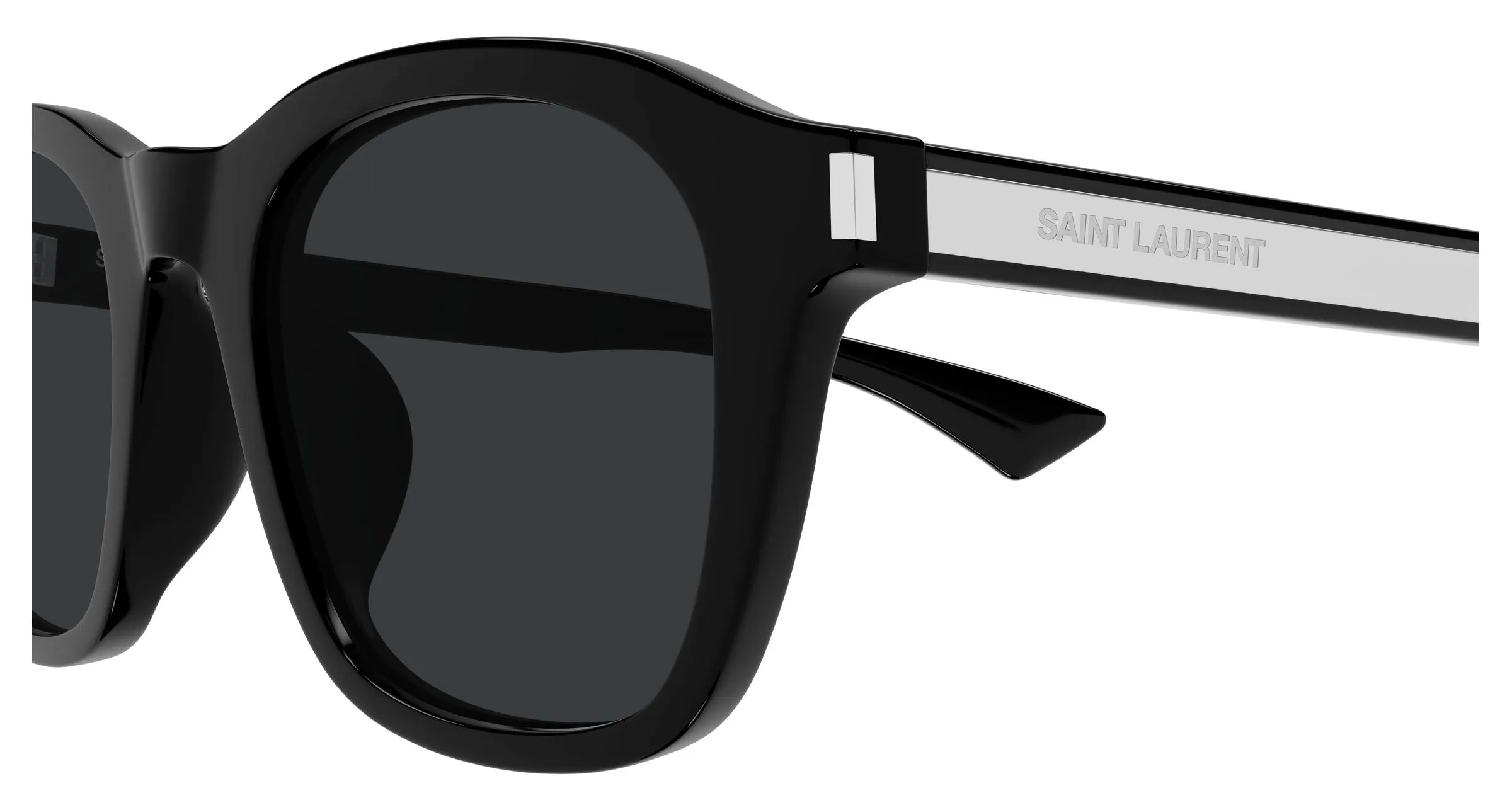SAINT LAURENT SL 880/K 001 Occhiali da sole Acetato Nero Nero Squadrata - immagine 3