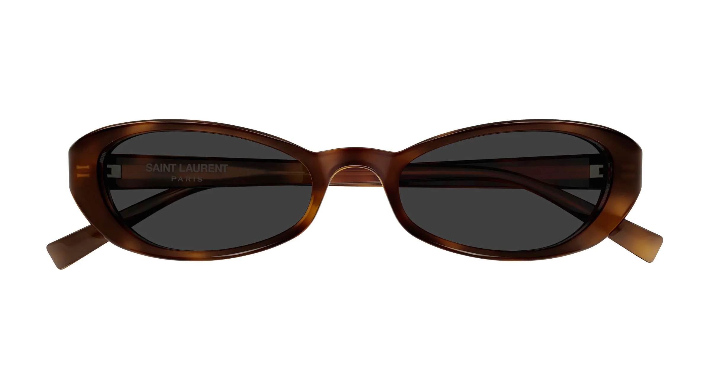 SAINT LAURENT SL 871 SUE 004 Occhiali da sole Acetato Havana Grigio Rotonda - immagine 2