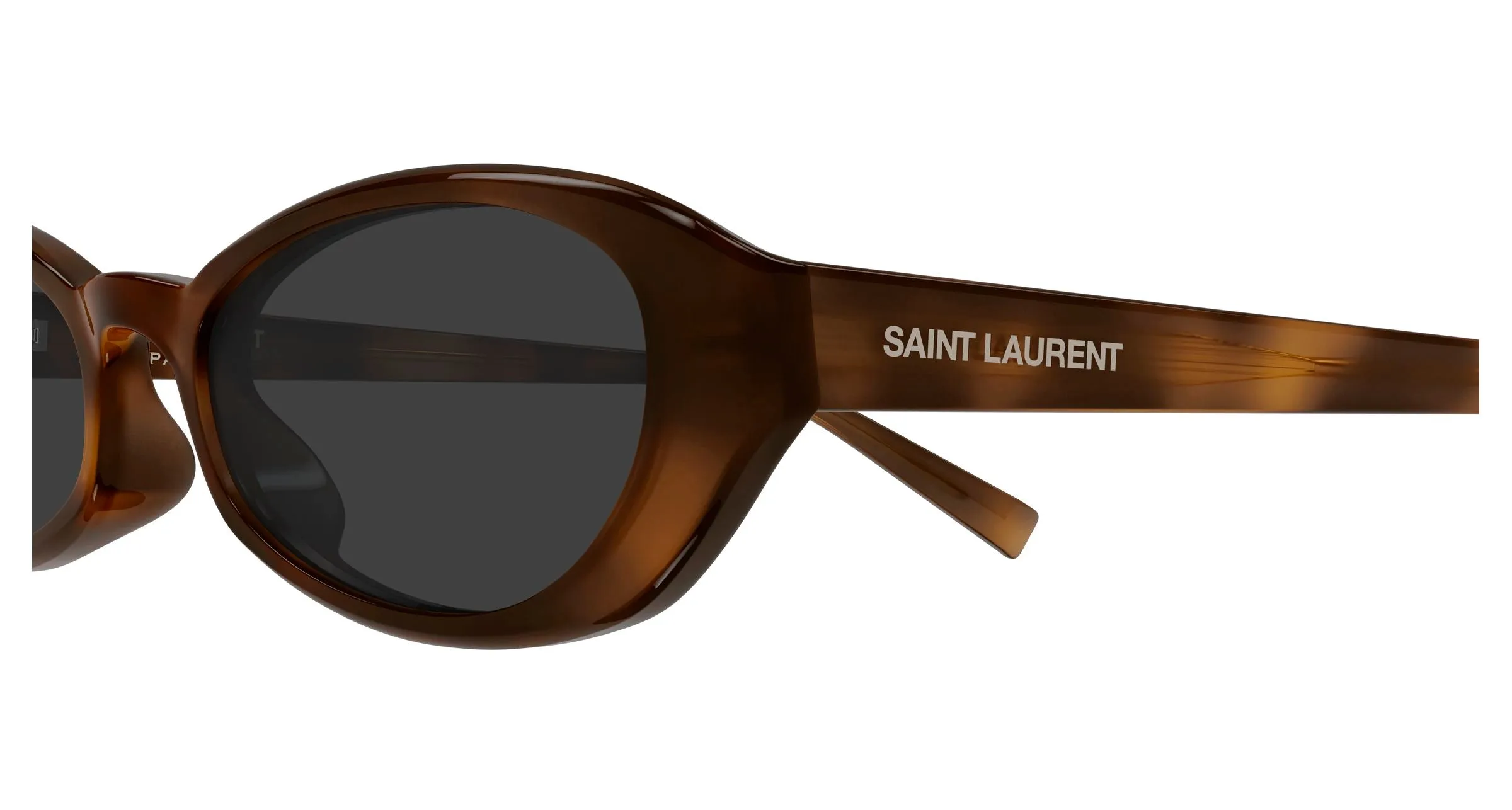 SAINT LAURENT SL 871 SUE 004 Occhiali da sole Acetato Havana Grigio Rotonda - immagine 3