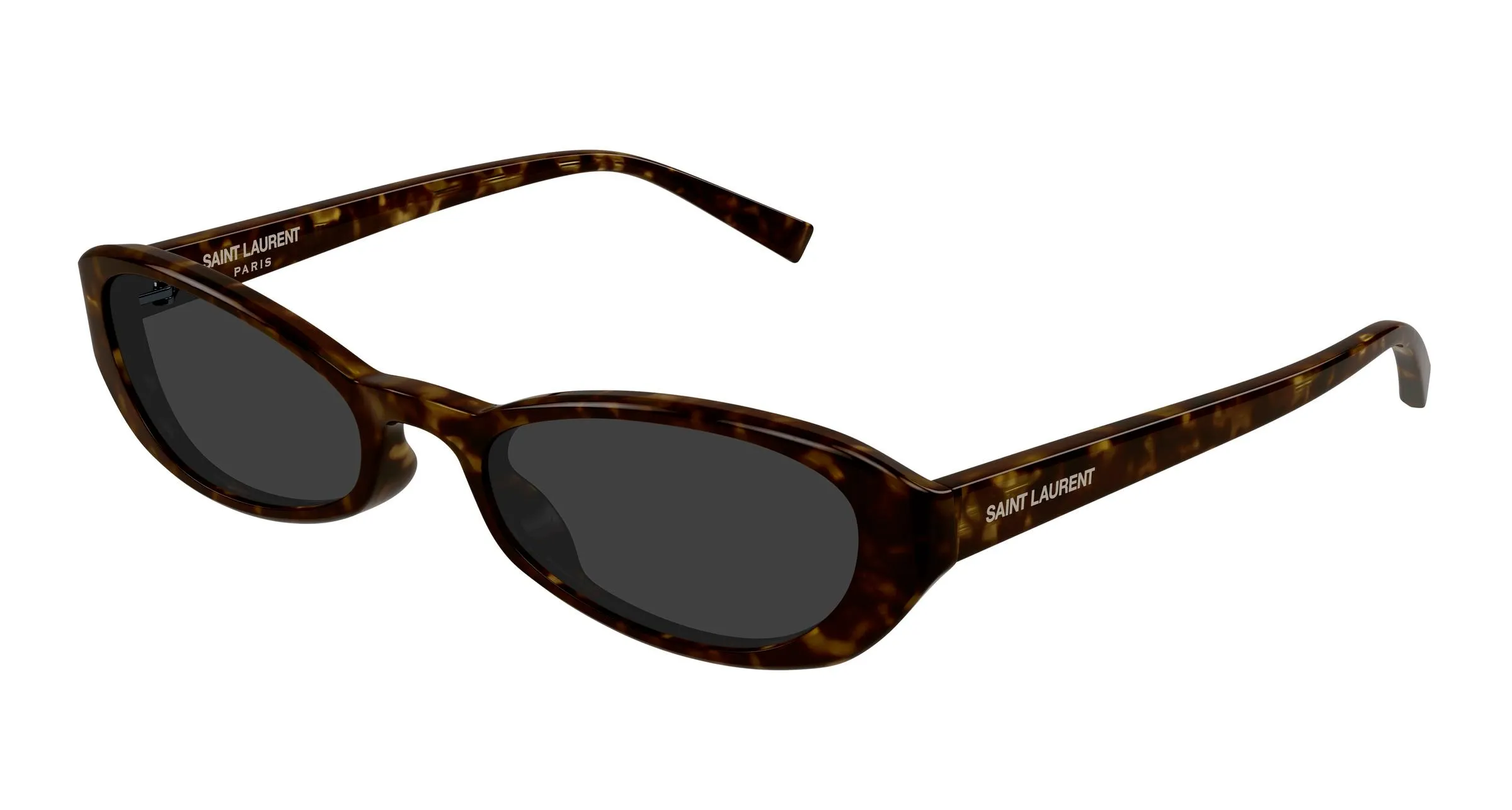 SAINT LAURENT SL 871 SUE 003 Occhiali da sole Acetato Havana Grigio Rotonda - immagine 1