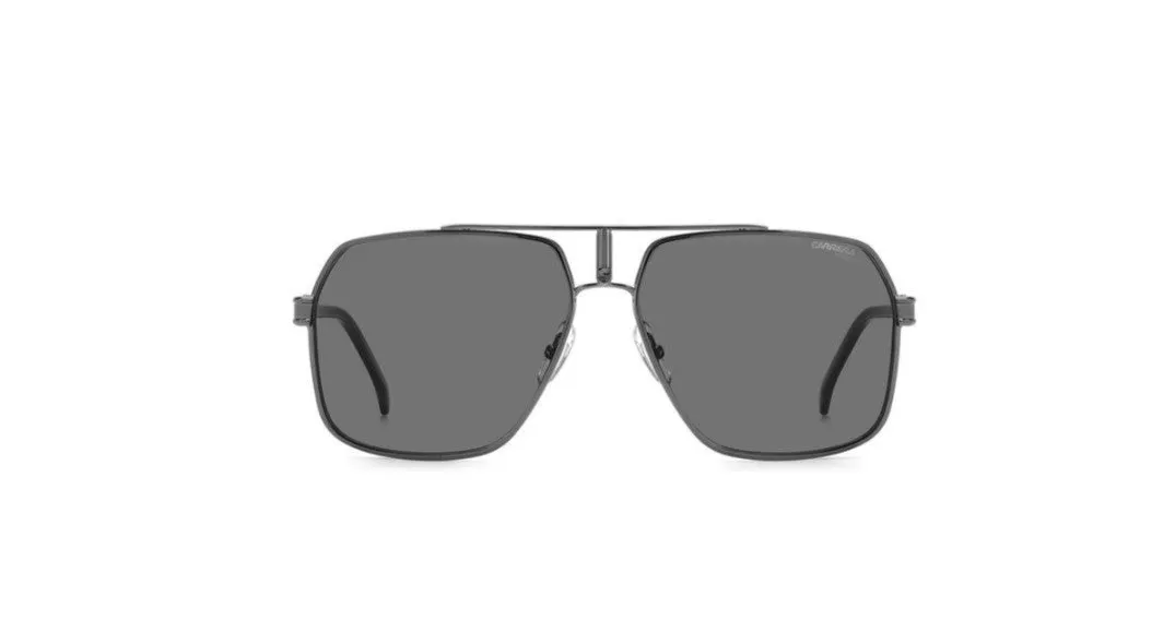 Carrera CARRERA 1055/S V81/M9 Occhiali da sole Metallo Canna di fucile Grigio Squadrata Polarizzata - immagine 2