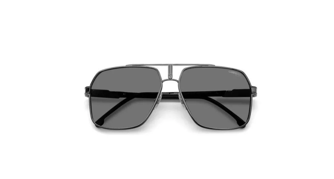 Carrera CARRERA 1055/S V81/M9 Occhiali da sole Metallo Canna di fucile Grigio Squadrata Polarizzata - immagine 3