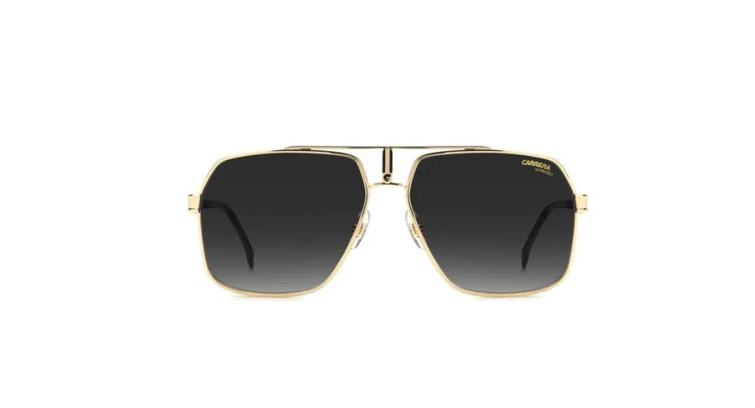 Carrera CARRERA 1055/S 2M2/9O Occhiali da sole Metallo Oro / Nero Grigio Squadrata Sfumato - immagine 2