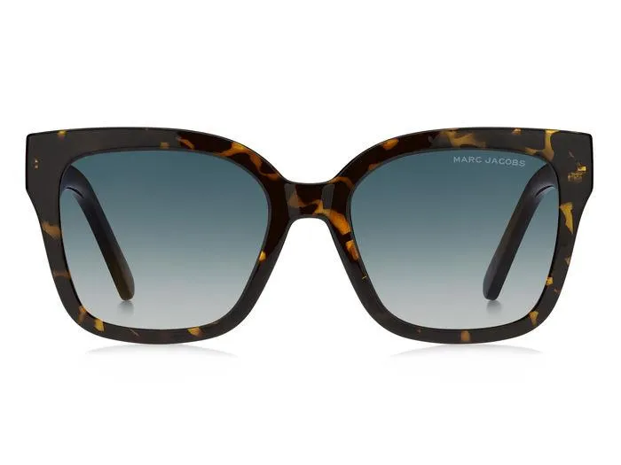 Marc Jacobs MARC 658/S 086/08 Occhiali da sole Plastica Havana Blu Squadrata Sfumato - immagine 2