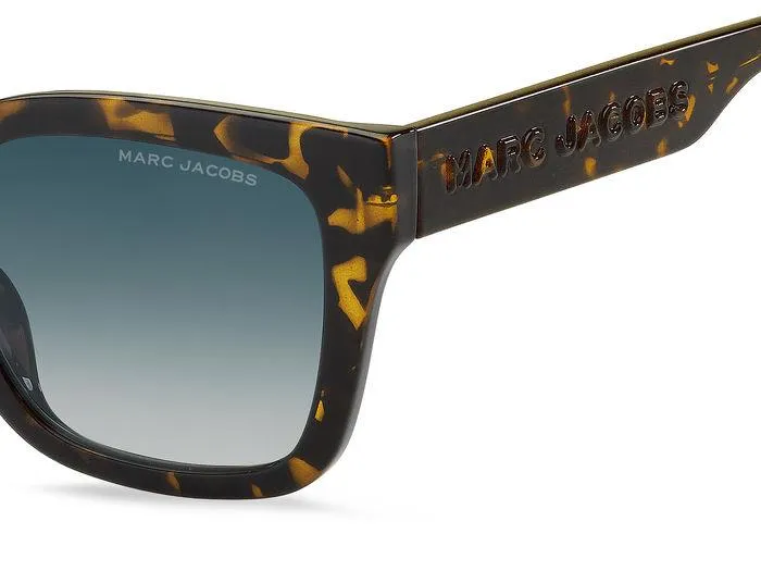 Marc Jacobs MARC 658/S 086/08 Occhiali da sole Plastica Havana Blu Squadrata Sfumato - immagine 4
