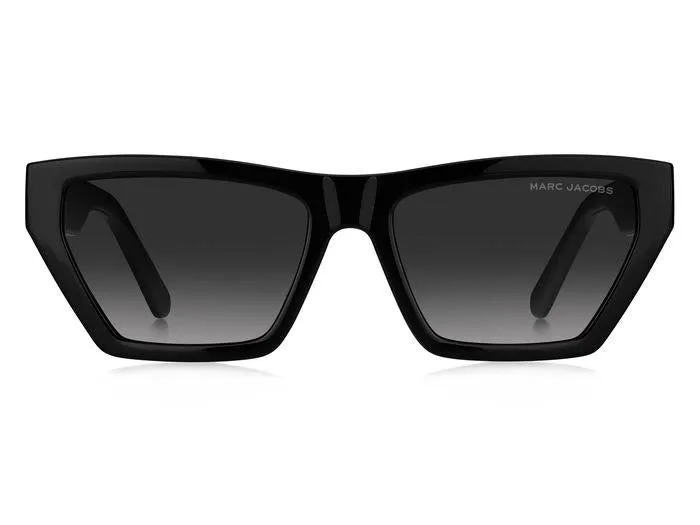 Marc Jacobs MARC 657/S 807/9O Occhiali da sole Plastica Nero Grigio Farfalla Sfumato - immagine 2