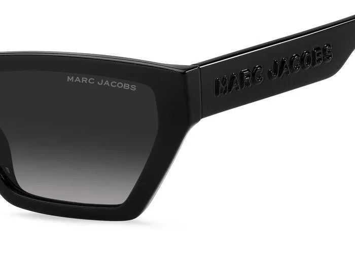 Marc Jacobs MARC 657/S 807/9O Occhiali da sole Plastica Nero Grigio Farfalla Sfumato - immagine 4