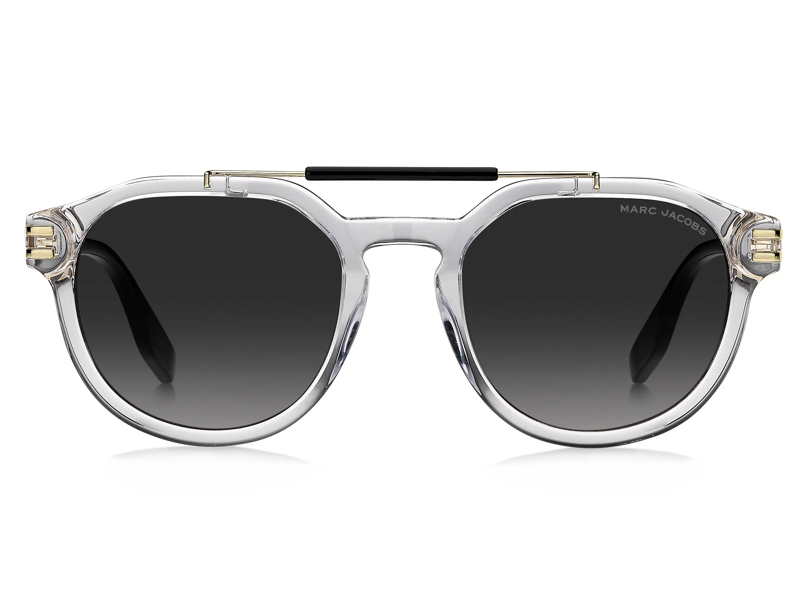 Marc Jacobs MARC 675/S 900/9O Occhiali da sole Plastica Cristallo Grigio Rotonda Sfumato - immagine 3