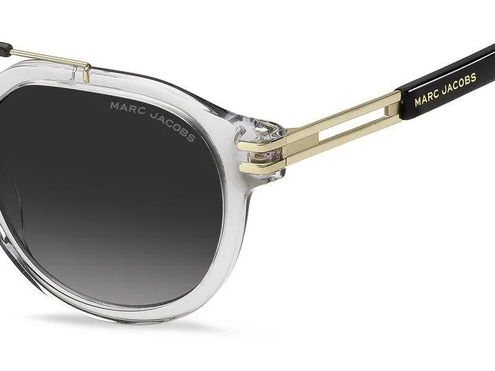 Marc Jacobs MARC 675/S 900/9O Occhiali da sole Plastica Cristallo Grigio Rotonda Sfumato - immagine 4