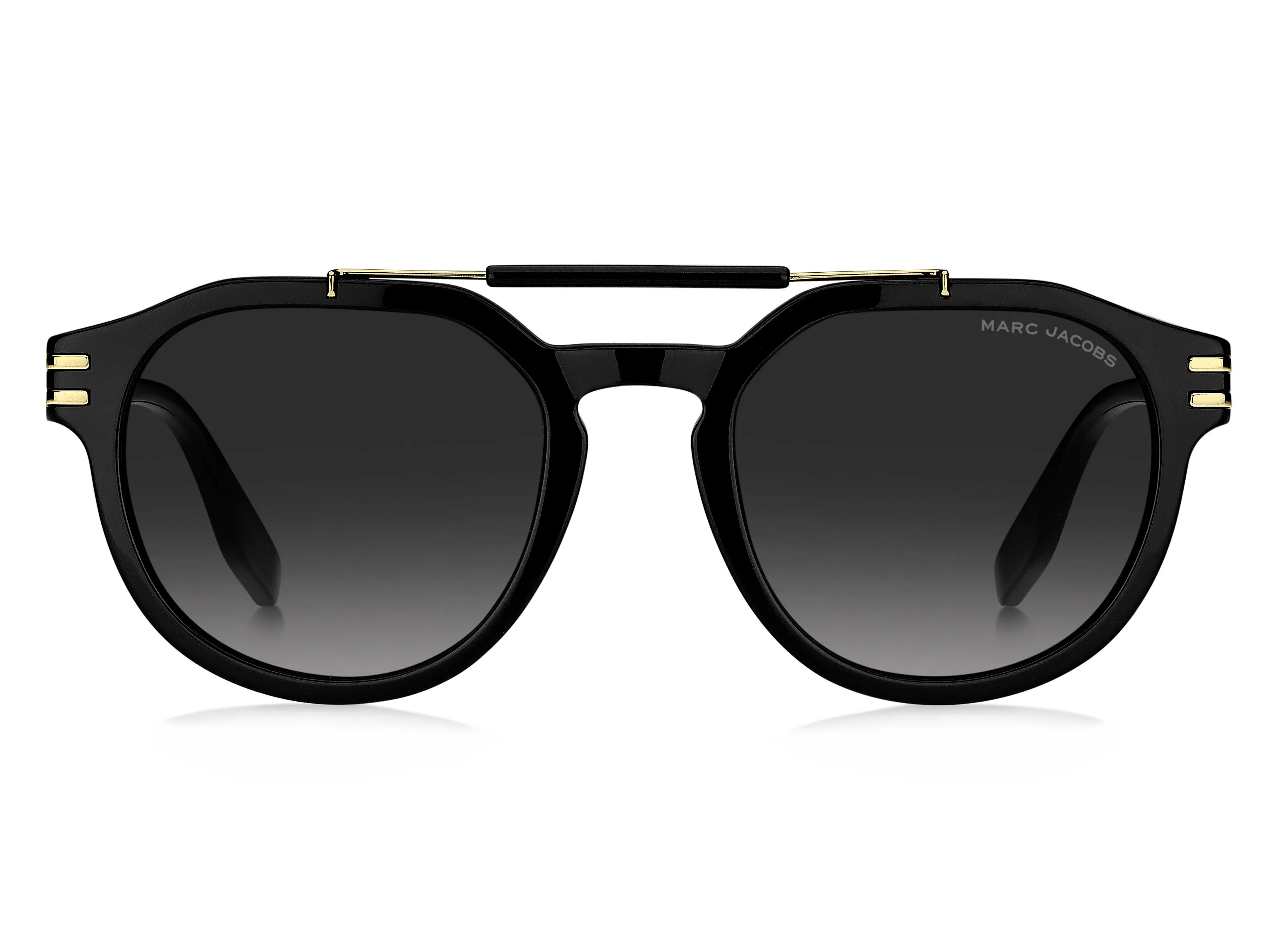 Marc Jacobs MARC 675/S 807/9O Occhiali da sole Plastica Nero Grigio Rotonda Sfumato - immagine 3