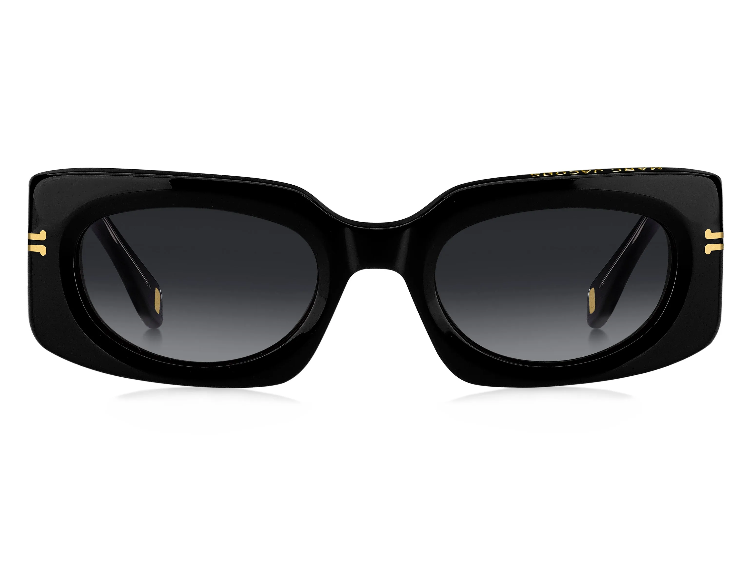 Marc Jacobs MJ 1075/S 807/9O Occhiali da sole Acetato Nero Grigio Squadrata Sfumato - immagine 2