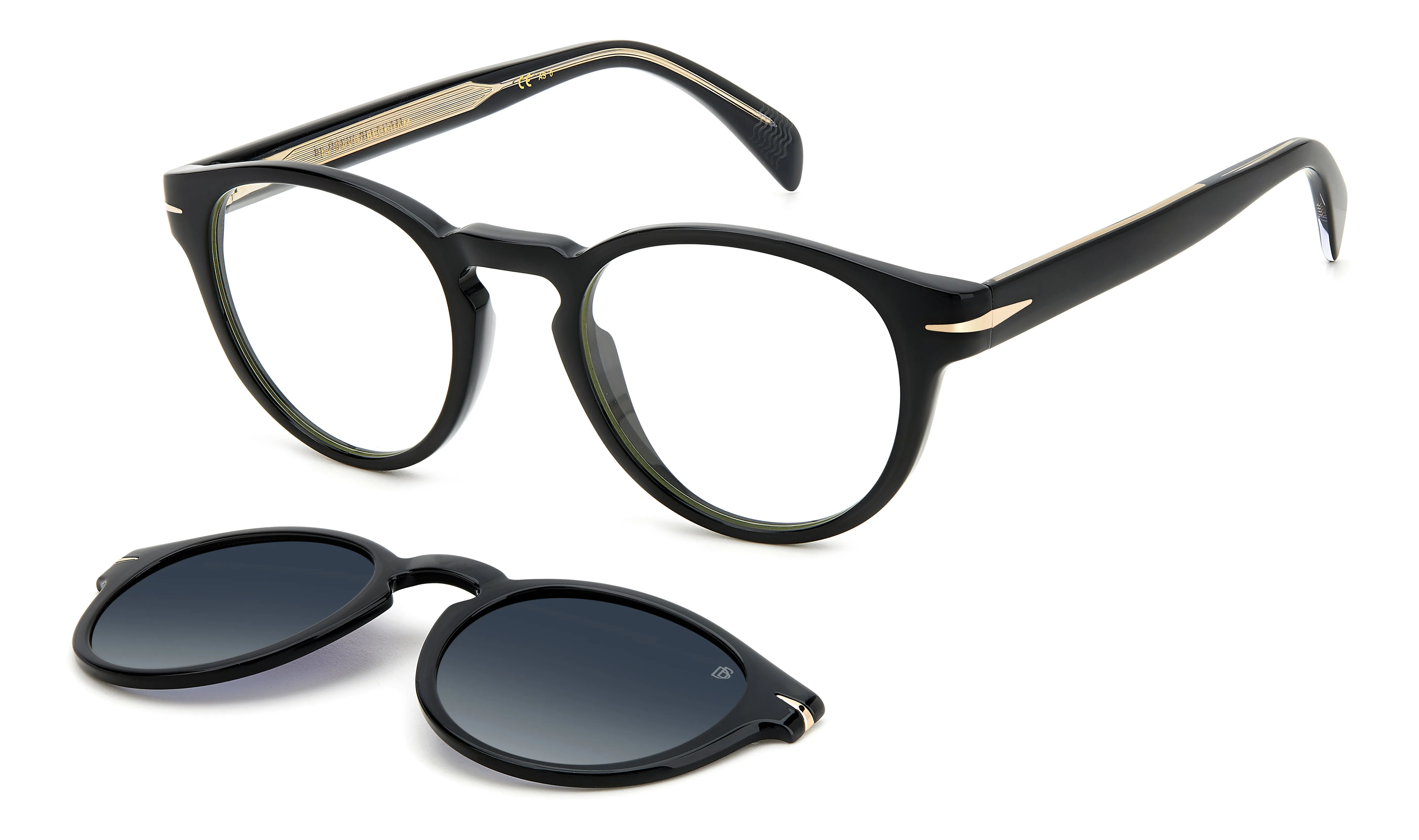 DAVID BECKHAM DB 7104/CS 807/WJ Occhiali da sole Acetato Nero Pantos - immagine 1