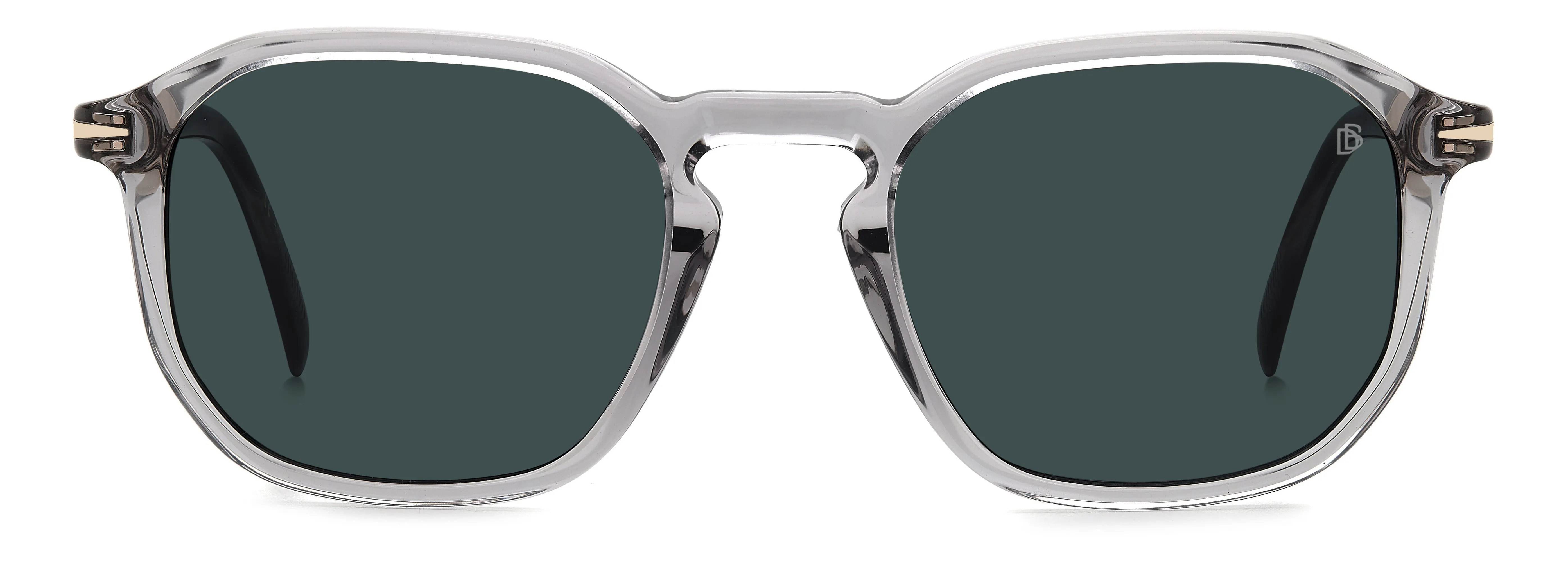 DAVID BECKHAM DB 1115/S KB7/KU Occhiali da sole Acetato Grigio Blu Geometrica - immagine 2