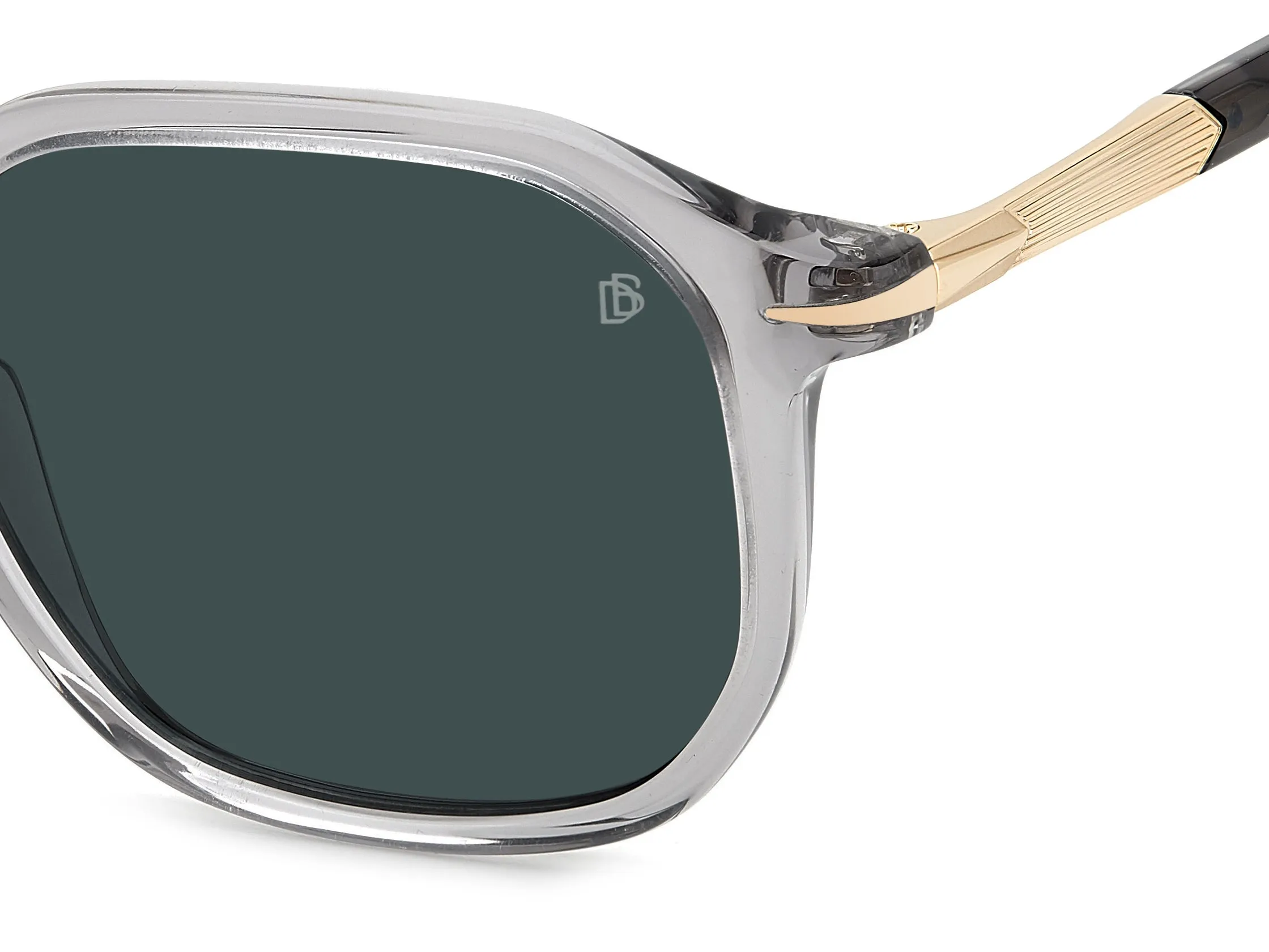 DAVID BECKHAM DB 1115/S KB7/KU Occhiali da sole Acetato Grigio Blu Geometrica - immagine 3