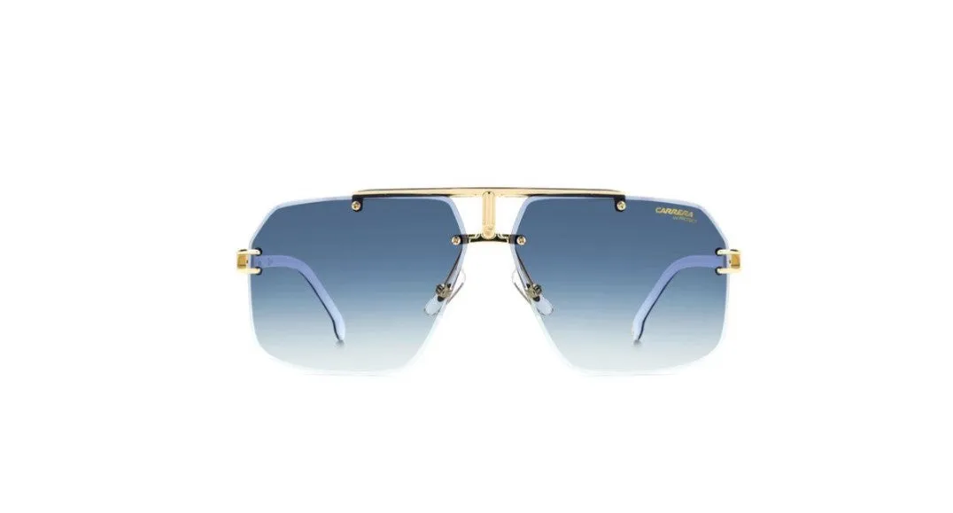 Carrera CARRERA 1054/S J5G/08 Occhiali da sole Metallo Oro Blu Squadrata Sfumato - immagine 2