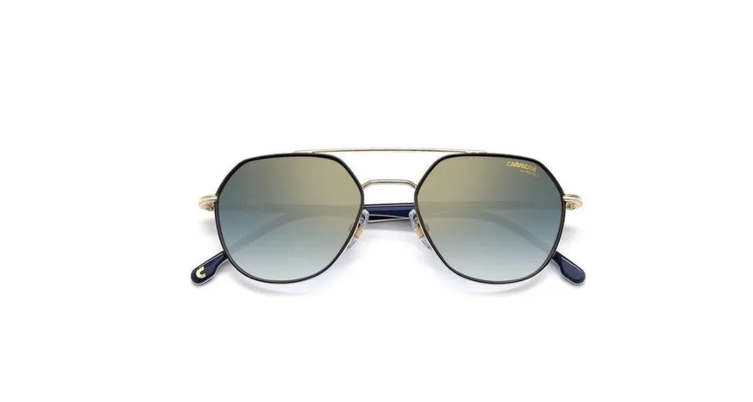 Carrera CARRERA 303/S 2M2/1V Occhiali da sole Metallo Oro Blu Geometrica Normale Sfumato - immagine 3
