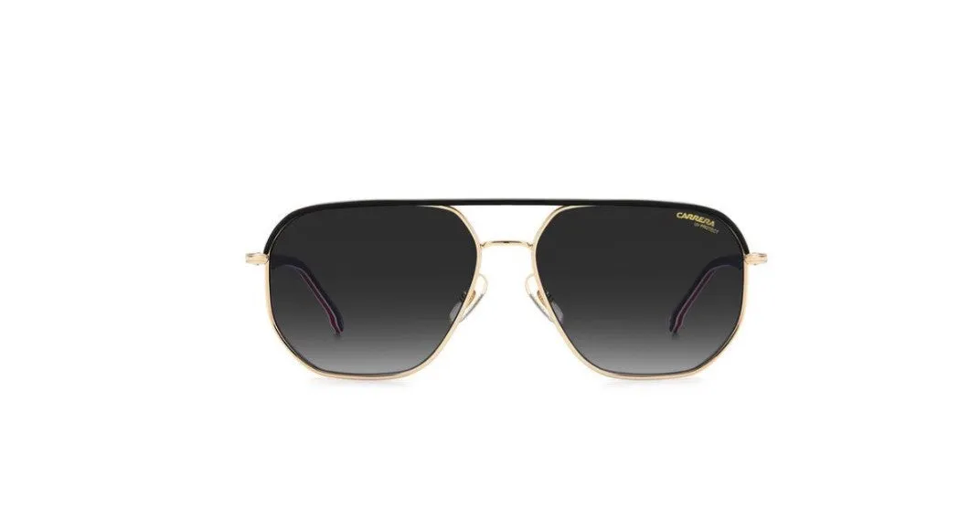 Carrera CARRERA 304/S W97/9O Occhiali da sole Acciaio Oro / Nero Grigio Geometrica Sfumato - immagine 2