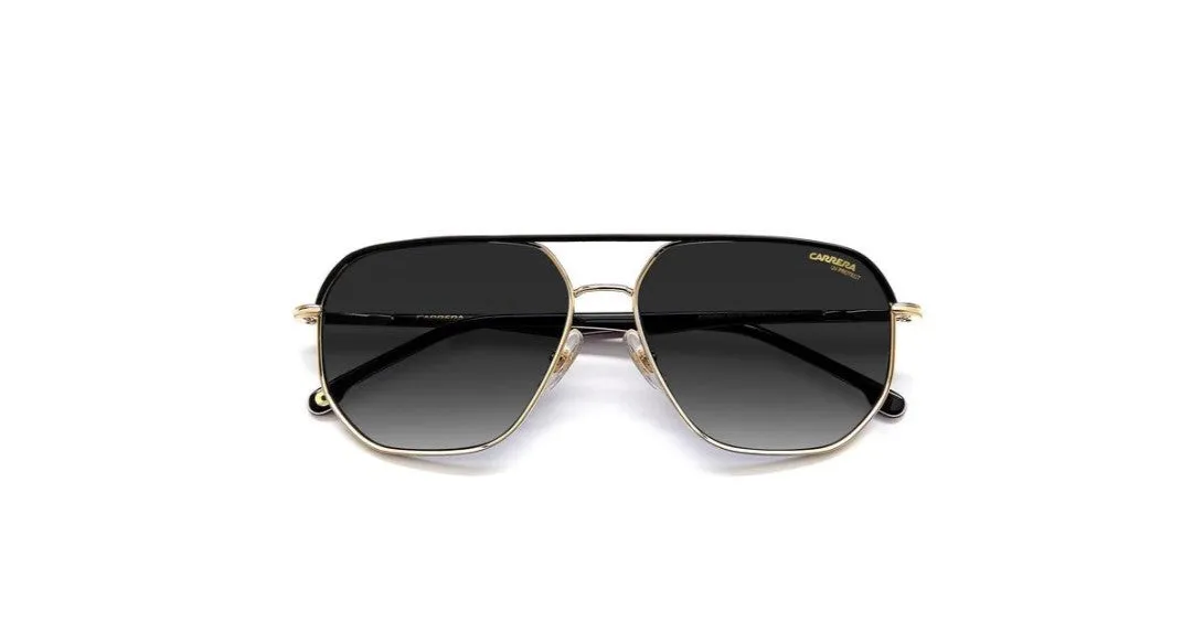 Carrera CARRERA 304/S W97/9O Occhiali da sole Acciaio Oro / Nero Grigio Geometrica Sfumato - immagine 3