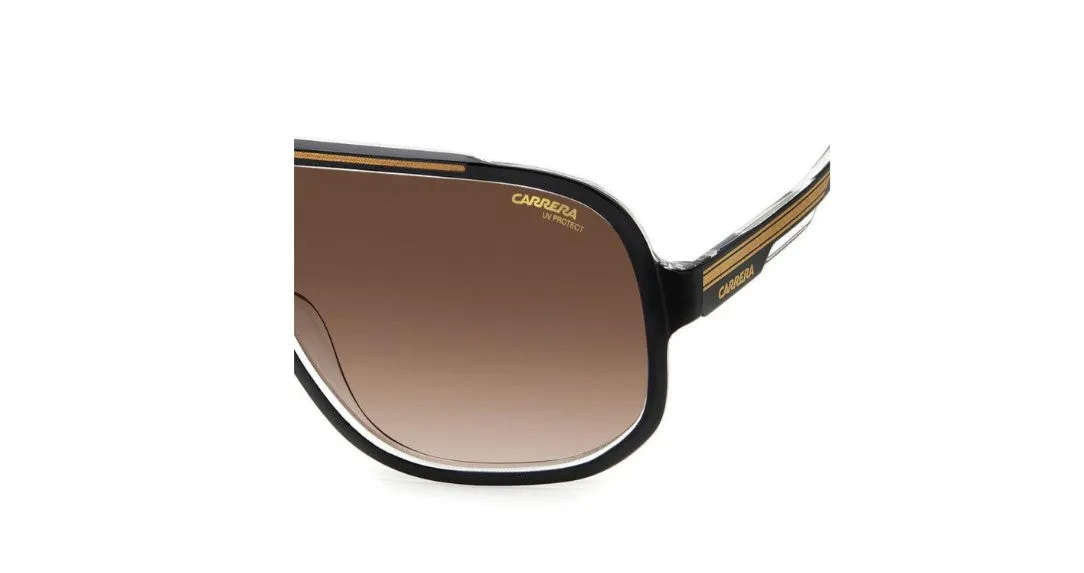 Carrera CARRERA 1058/S 2M2/HA Occhiali da sole Plastica Nero Marrone Squadrata Sfumato - immagine 4