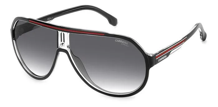 Carrera CARRERA 1057/S OIT/9O Occhiali da sole Plastica Nero/Rosso Grigio Pilot Sfumato - immagine 1
