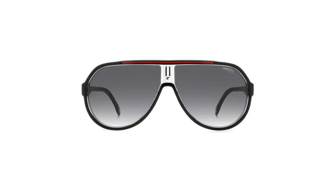 Carrera CARRERA 1057/S OIT/9O Occhiali da sole Plastica Nero/Rosso Grigio Pilot Sfumato - immagine 2
