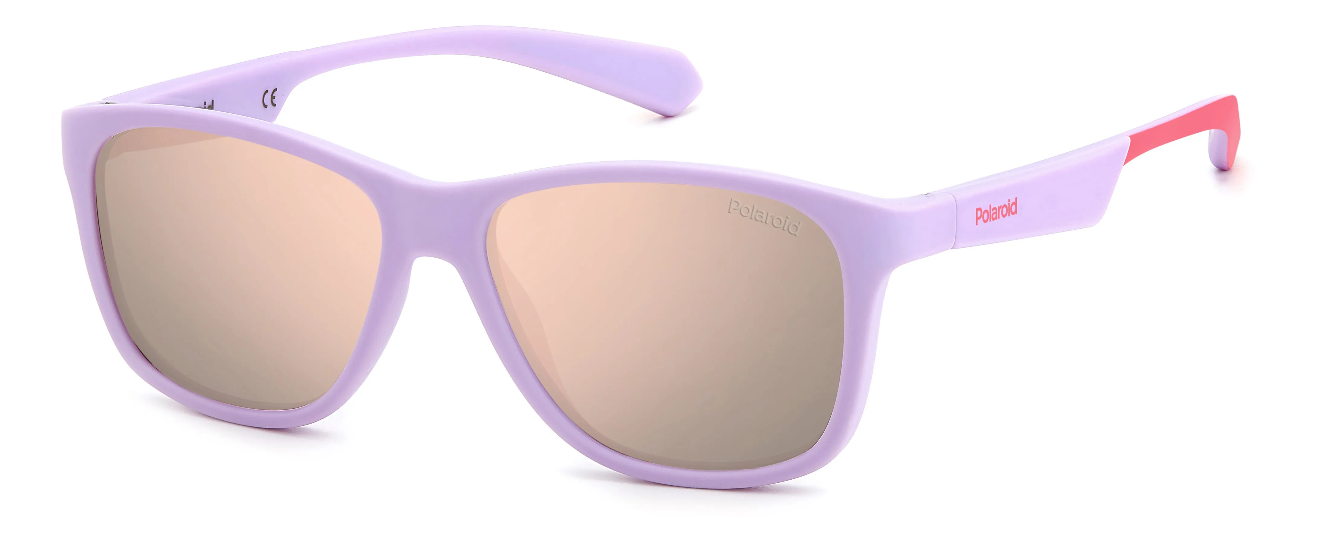 Polaroid Junior Polaroid PLD 8052/S QCK/JQ Occhiali da sole bambino Plastica Viola opaco Multicolore Squadrata Polarizzata Multistrato - immagine 1