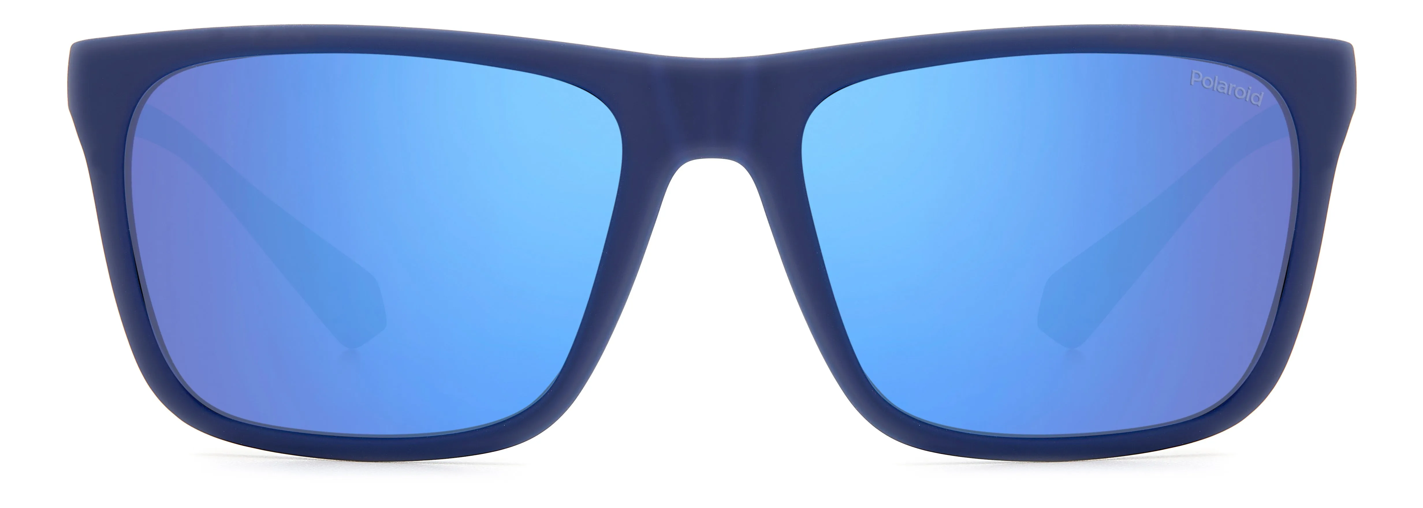 Polaroid PLD 2141/S VGL/5X Occhiali da sole Plastica Blu opaco Blu Squadrata Polarizzata Specchiato - immagine 2