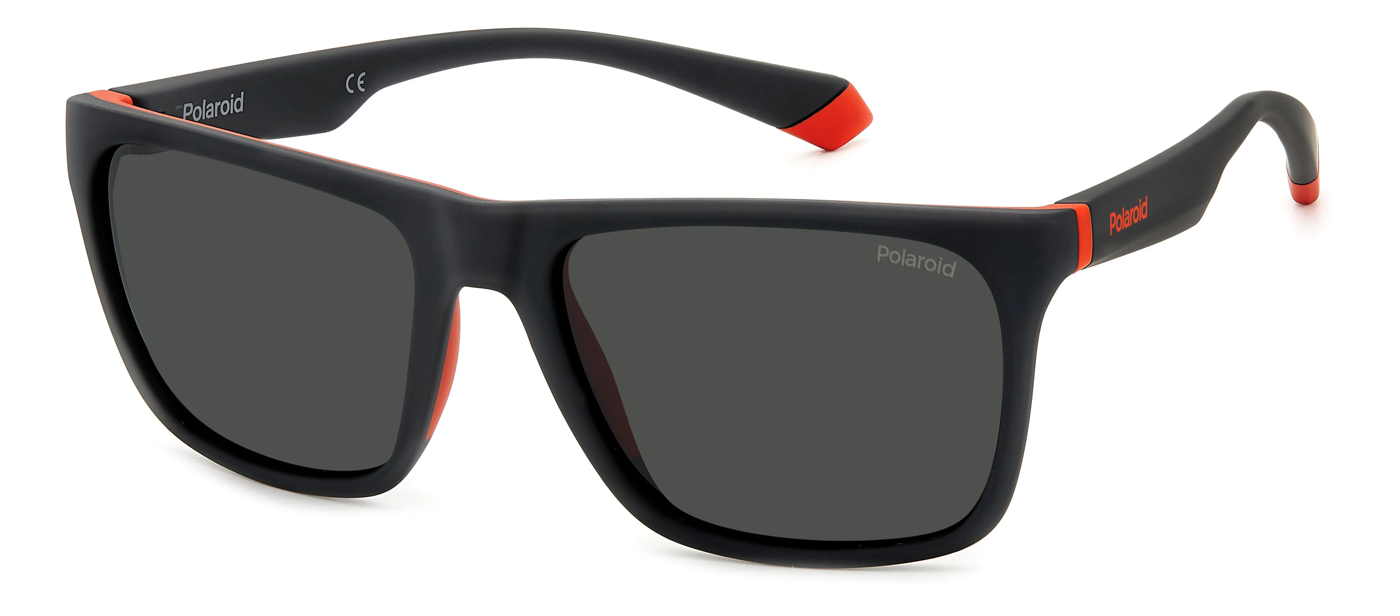 Polaroid PLD 2141/S BLX/M9 Occhiali da sole Plastica Nero-opaco Grigio Squadrata Polarizzata - immagine 1