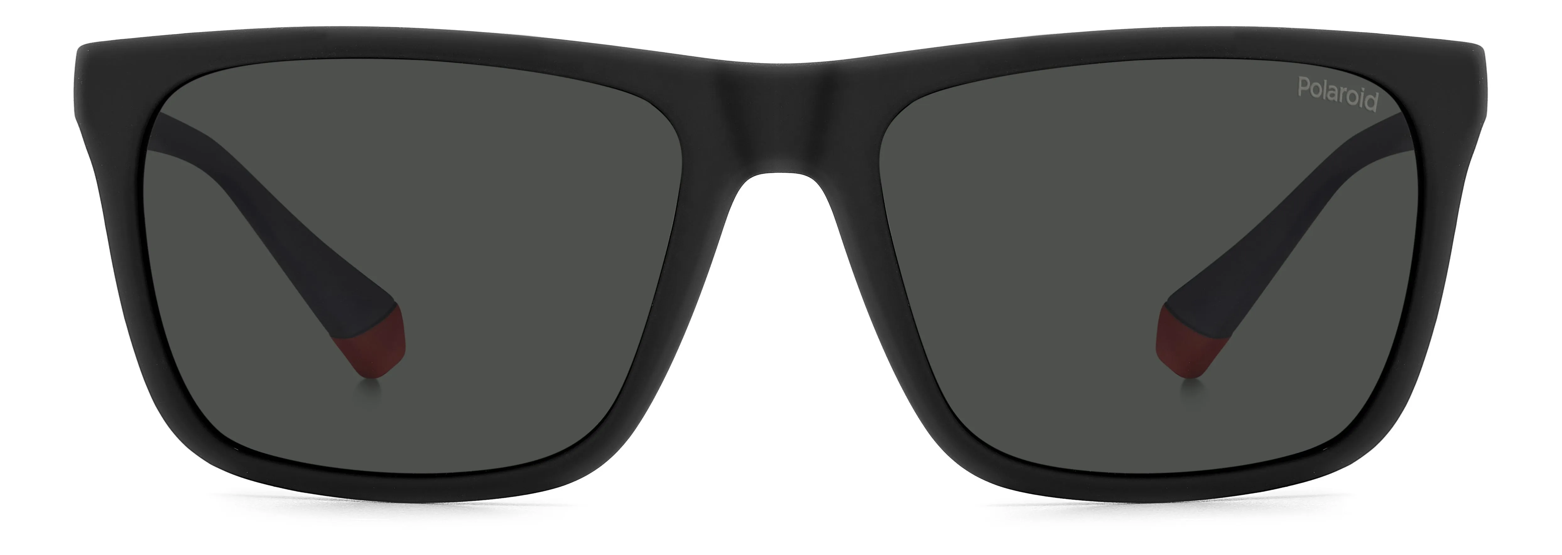 Polaroid PLD 2141/S BLX/M9 Occhiali da sole Plastica Nero-opaco Grigio Squadrata Polarizzata - immagine 2