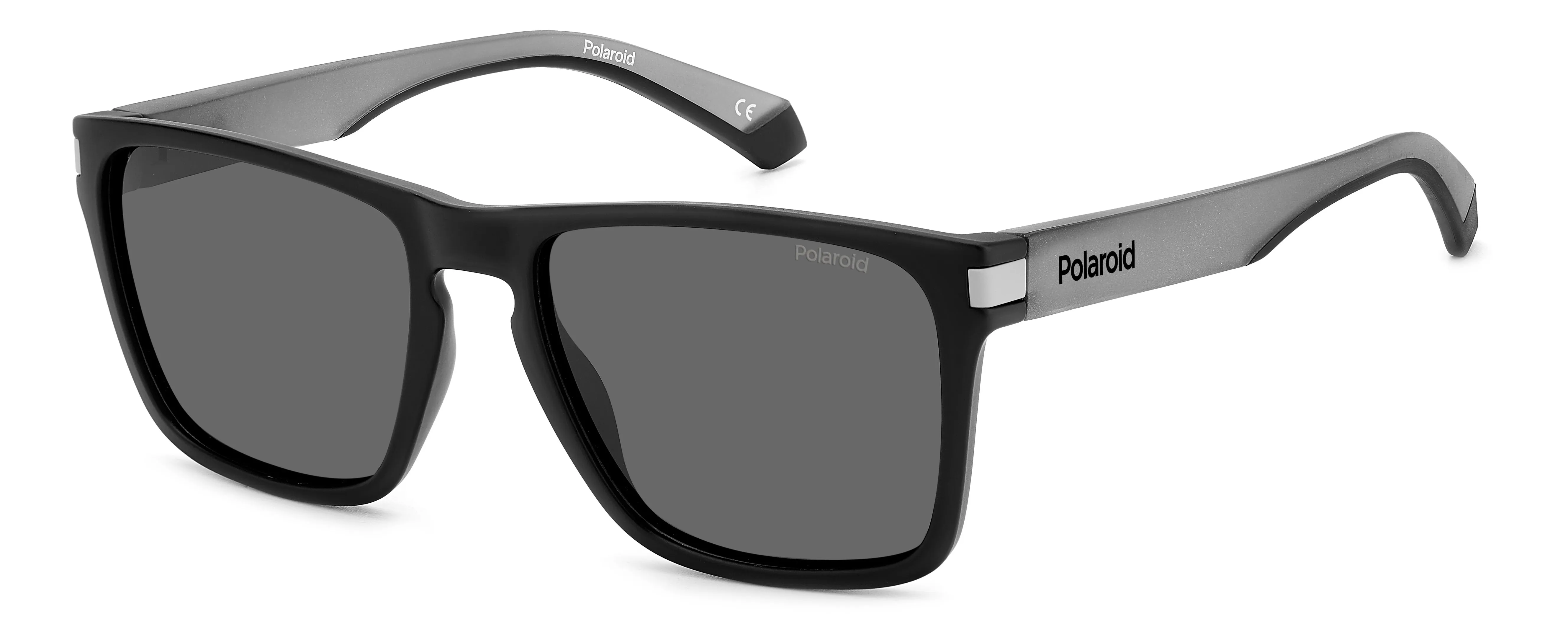 Polaroid PLD 2139/S O6W/M9 Occhiali da sole Plastica Nero opaco/Grigio Grigio Squadrata Polarizzata - immagine 1