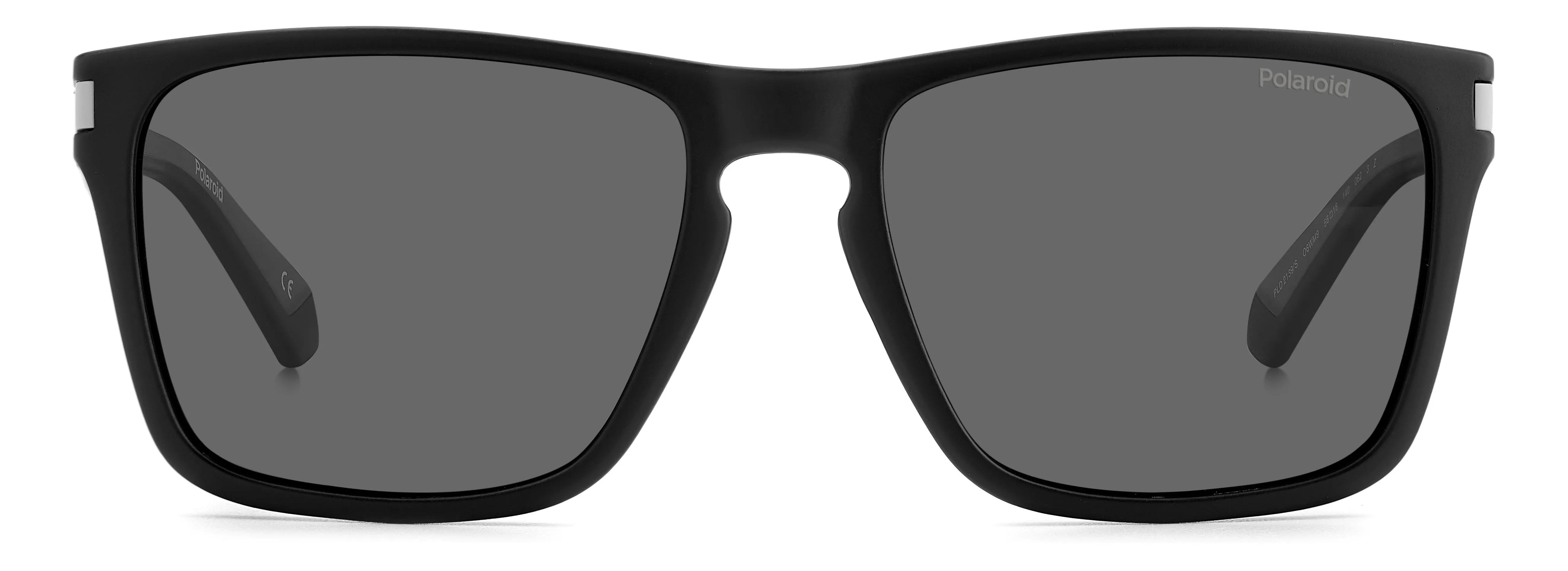 Polaroid PLD 2139/S O6W/M9 Occhiali da sole Plastica Nero opaco/Grigio Grigio Squadrata Polarizzata - immagine 2