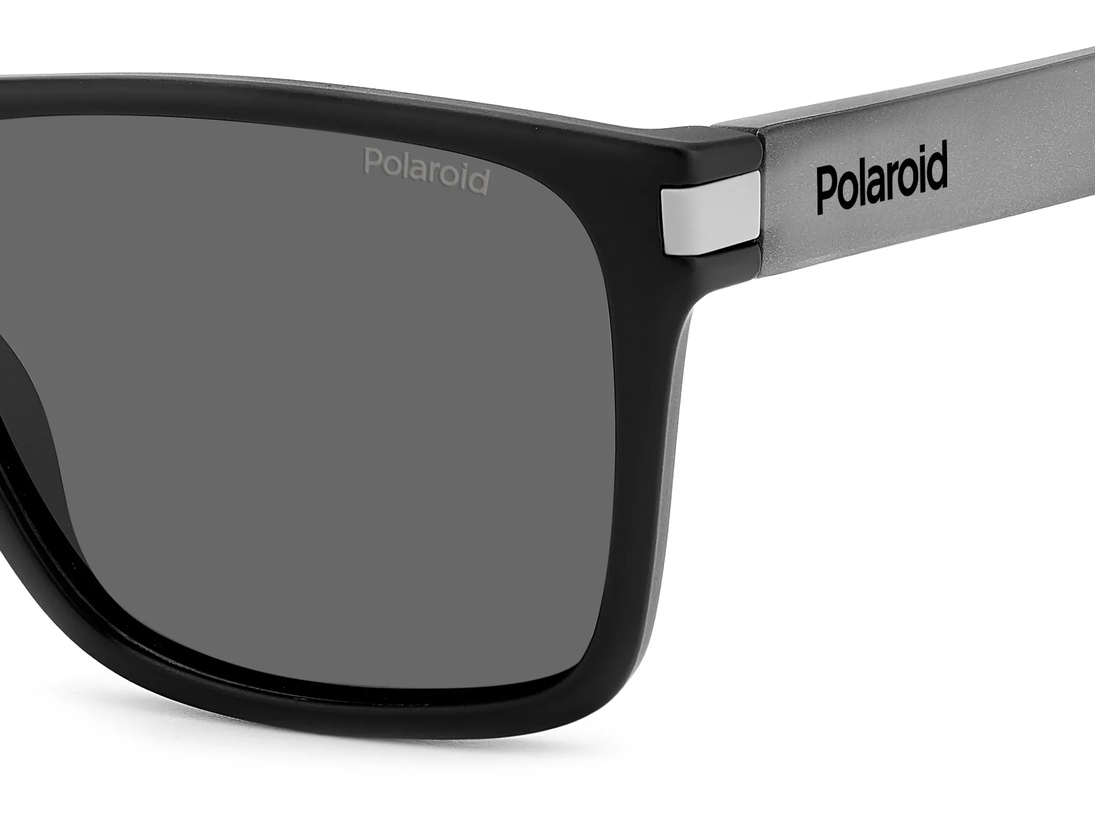 Polaroid PLD 2139/S O6W/M9 Occhiali da sole Plastica Nero opaco/Grigio Grigio Squadrata Polarizzata - immagine 4