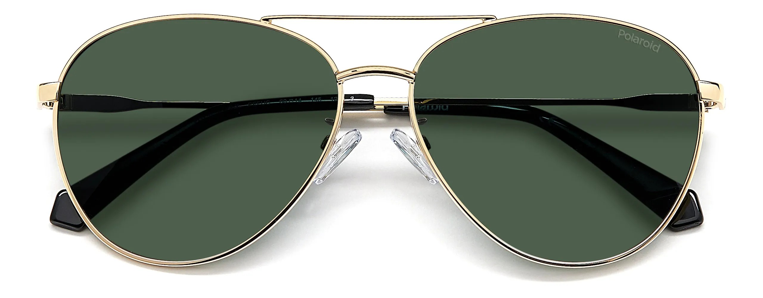 Polaroid PLD 4142/G/S/X PEF/UC Occhiali da sole Metallo Oro verde Verde Pilot Polarizzata - immagine 3