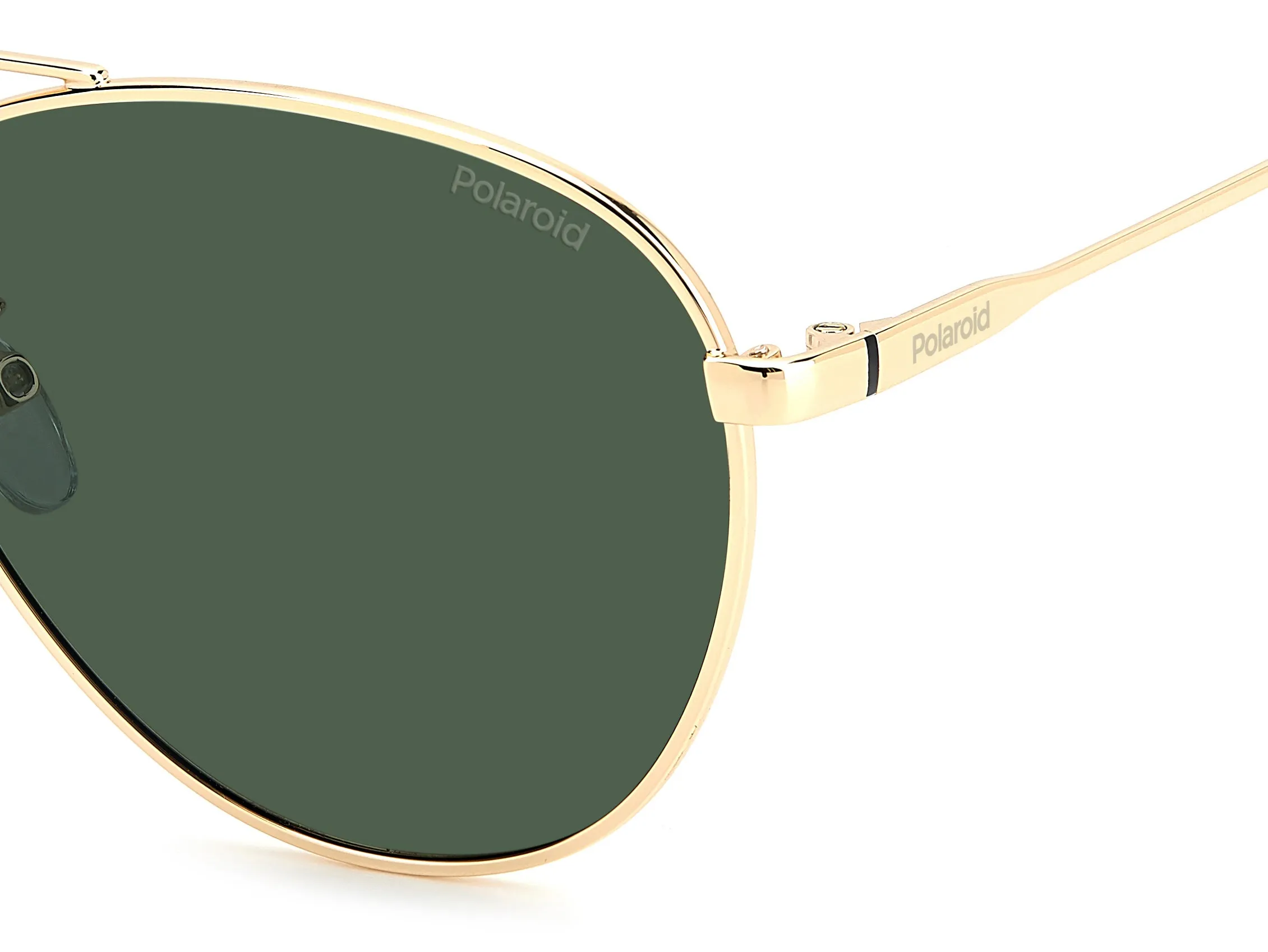 Polaroid PLD 4142/G/S/X PEF/UC Occhiali da sole Metallo Oro verde Verde Pilot Polarizzata - immagine 4