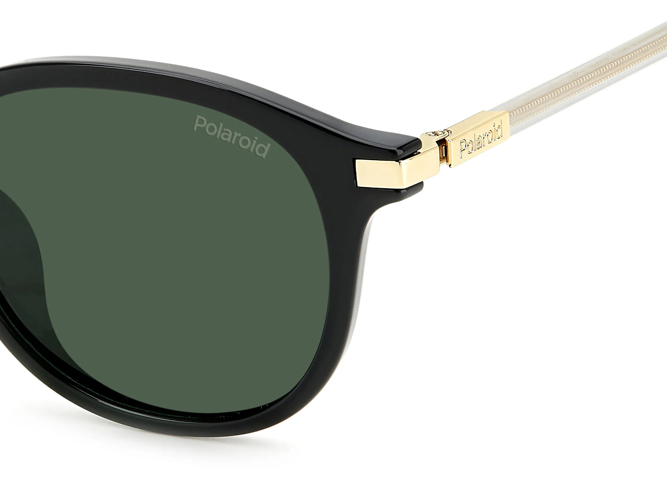 Polaroid PLD 4148/G/S/X 7ZJ/UC Occhiali da sole Plastica Nero/Verde Verde Rotonda Polarizzata - immagine 4