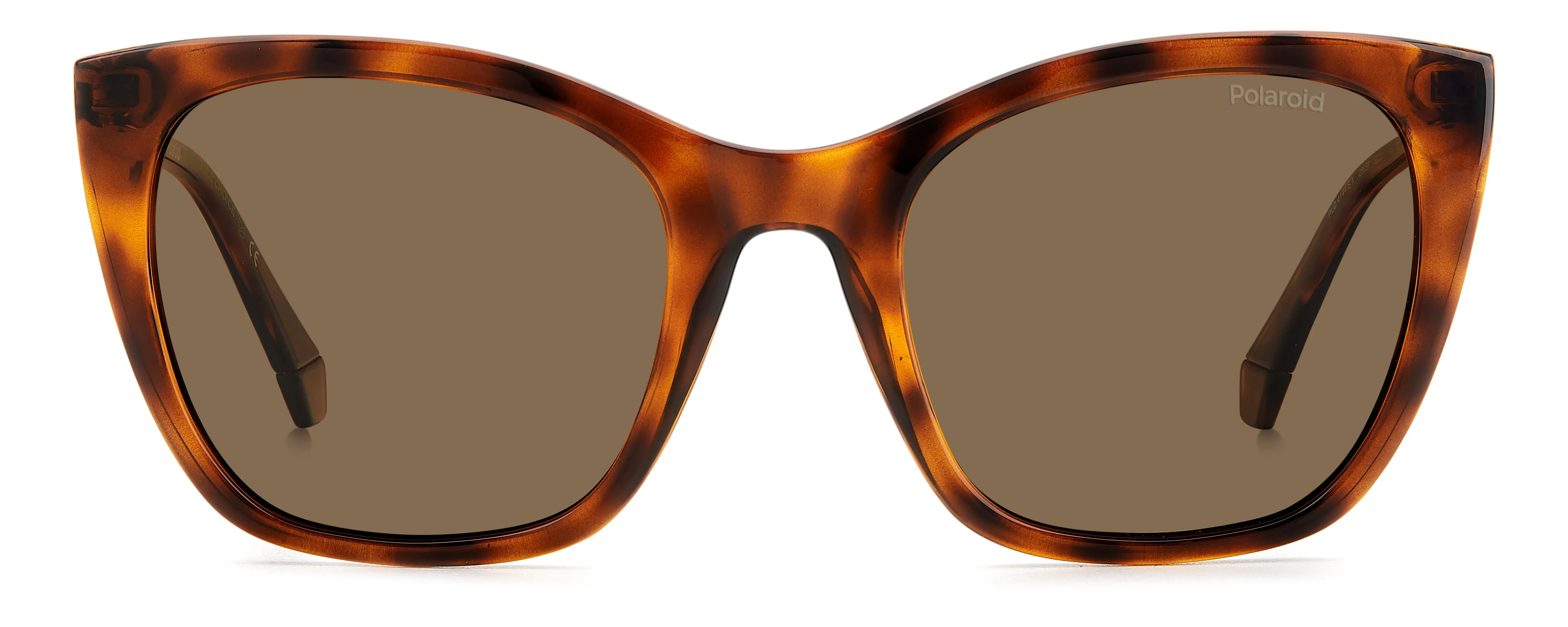 Polaroid PLD 4144/S/X 086/SP Occhiali da sole Plastica Havana Marrone Farfalla Polarizzata - immagine 2