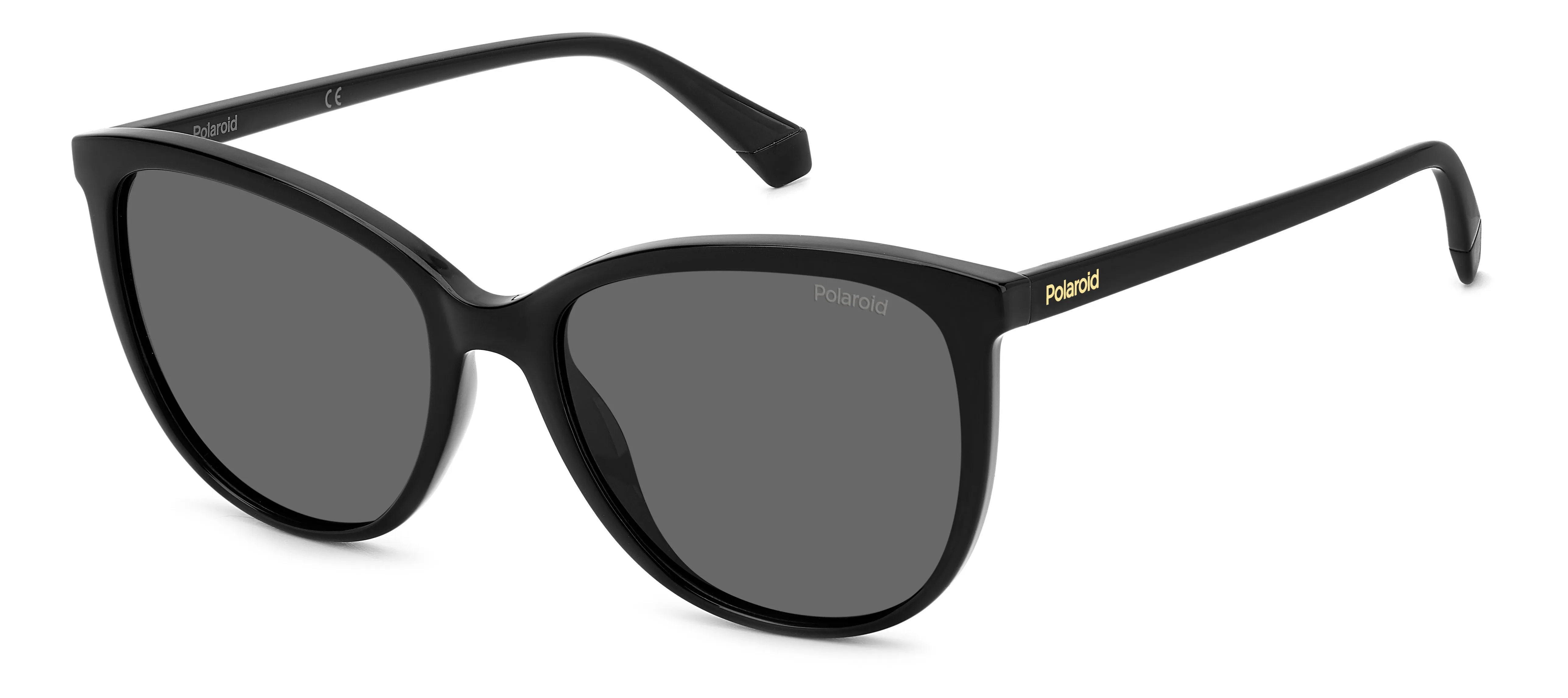 Polaroid PLD 4138/S 807/M9 Occhiali da sole Plastica Nero Grigio Cat Eye Polarizzata - immagine 1