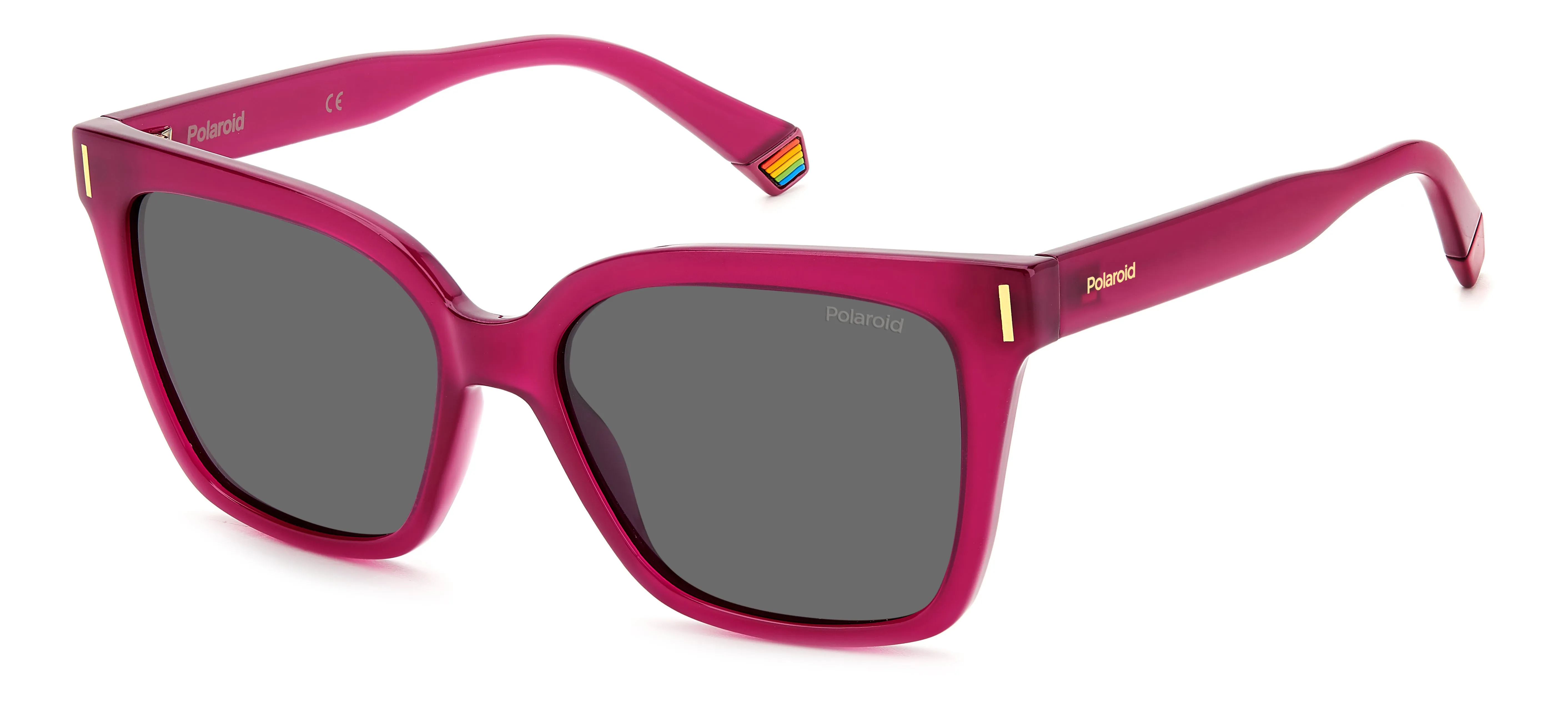 Polaroid PLD 6192/S MU1/M9 Occhiali da sole Plastica Fucsia Grigio Squadrata Polarizzata - immagine 1
