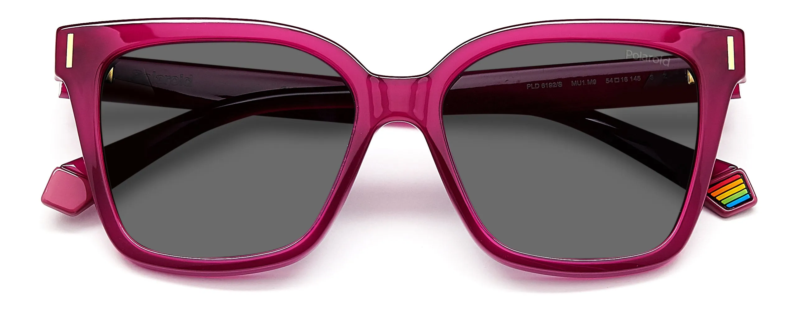 Polaroid PLD 6192/S MU1/M9 Occhiali da sole Plastica Fucsia Grigio Squadrata Polarizzata - immagine 3