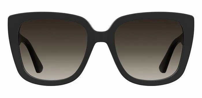 Moschino MOS146/S 807/HA Occhiali da sole Acetato Nero Marrone Squadrata Normale Sfumato - immagine 2
