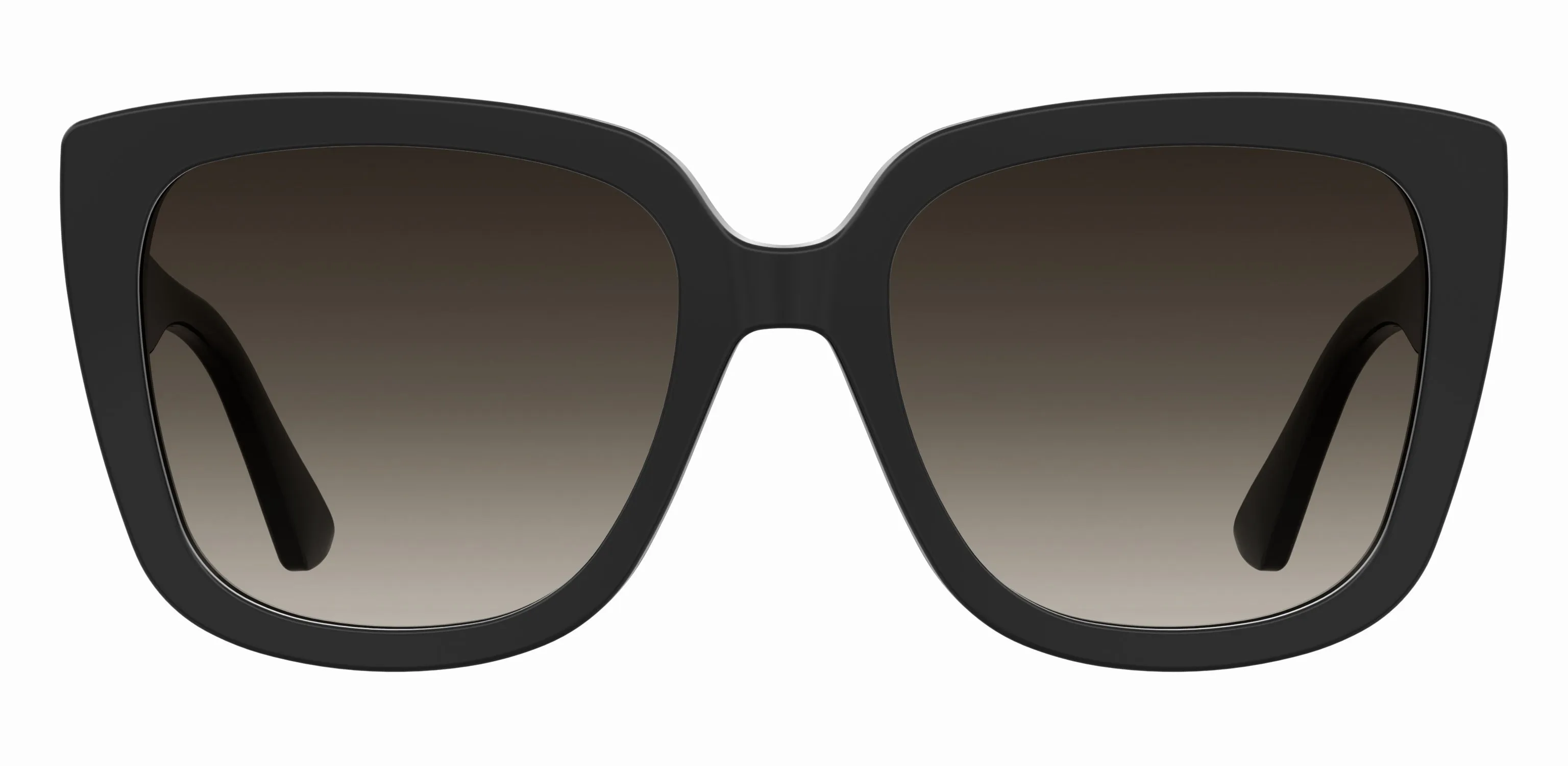 Moschino MOS146/S 807/HA Occhiali da sole Acetato Nero Marrone Squadrata Normale Sfumato - immagine 3