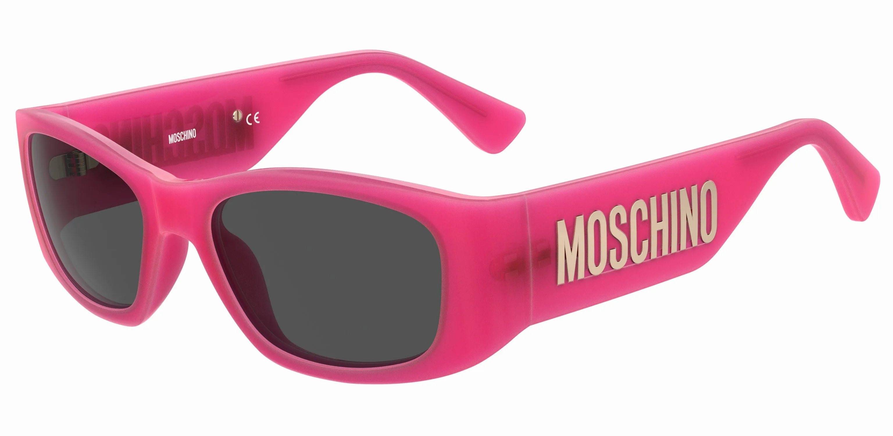 Moschino MOS145/S MU1/IR Occhiali da sole Iniettato Fucsia Grigio Squadrata Normale - immagine 1