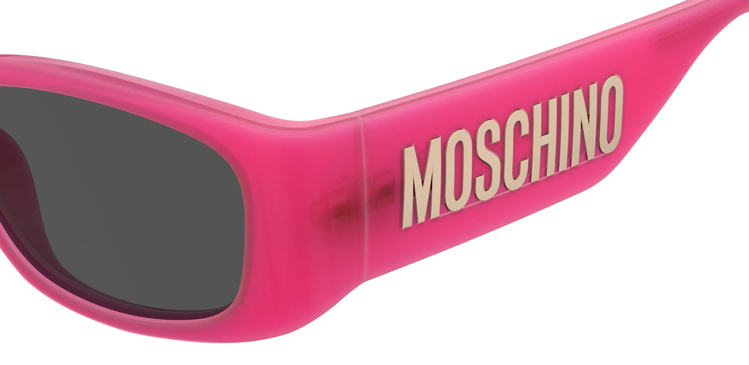 Moschino MOS145/S MU1/IR Occhiali da sole Iniettato Fucsia Grigio Squadrata Normale - immagine 3