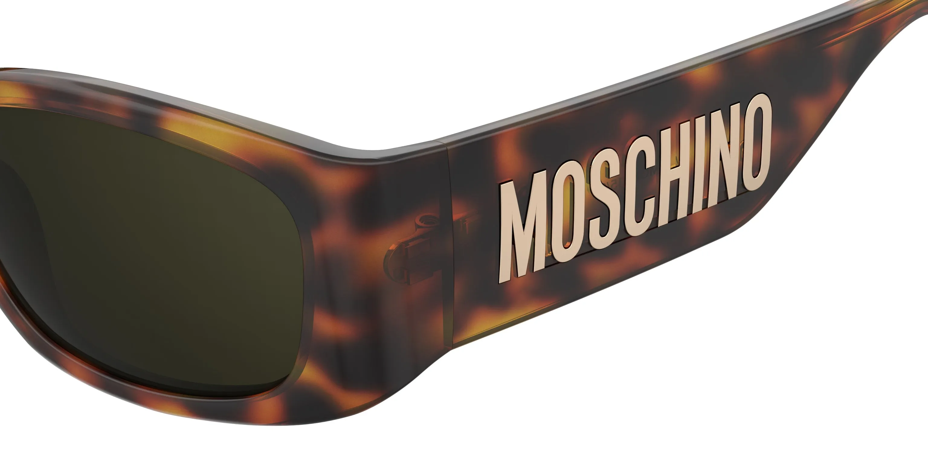 Moschino MOS145/S 05L/70 Occhiali da sole Iniettato Havana Marrone Squadrata Normale - immagine 3