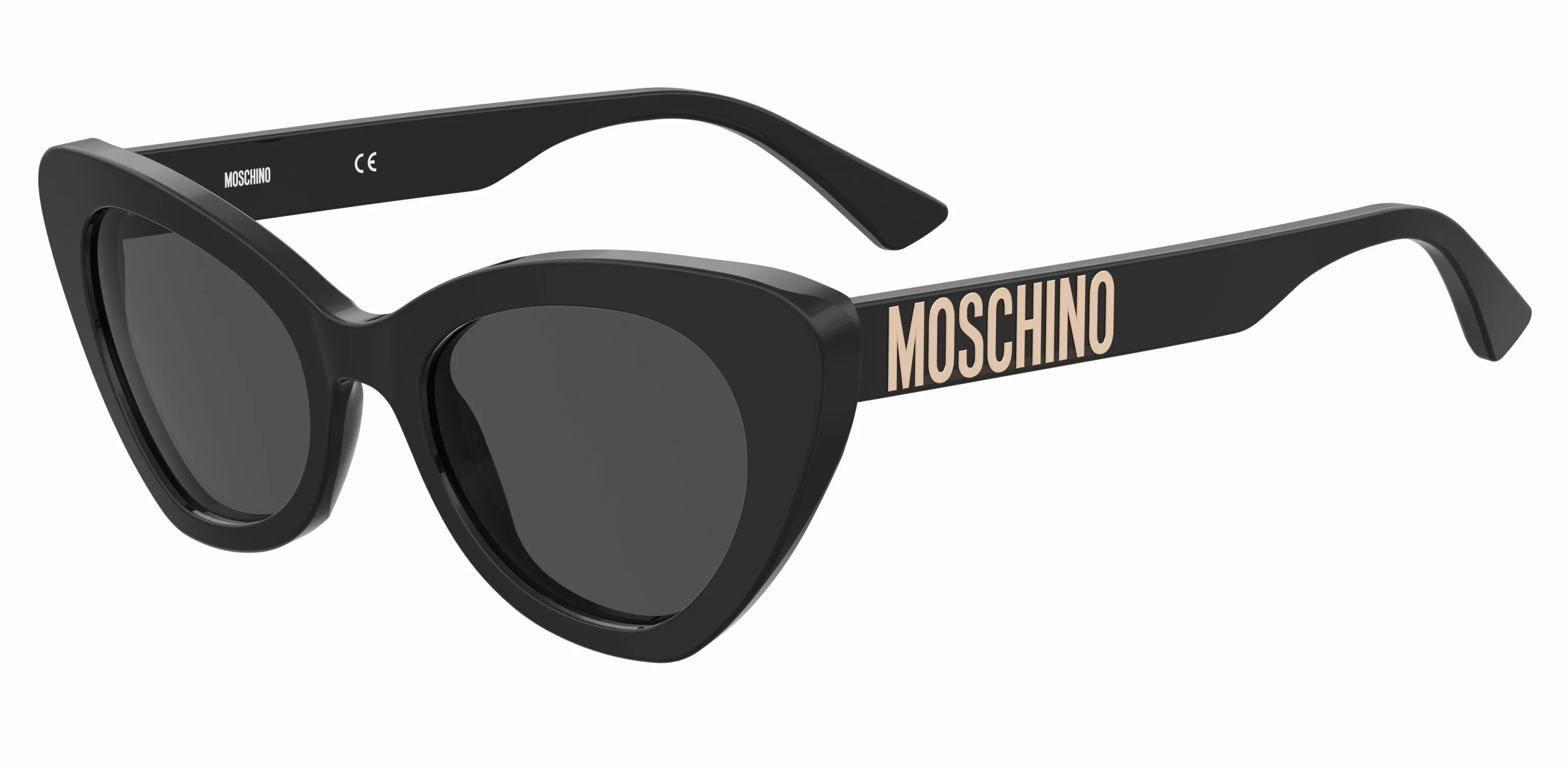 Moschino MOS147/S 807/IR Occhiali da sole Acetato Nero Grigio Cat Eye Normale - immagine 1