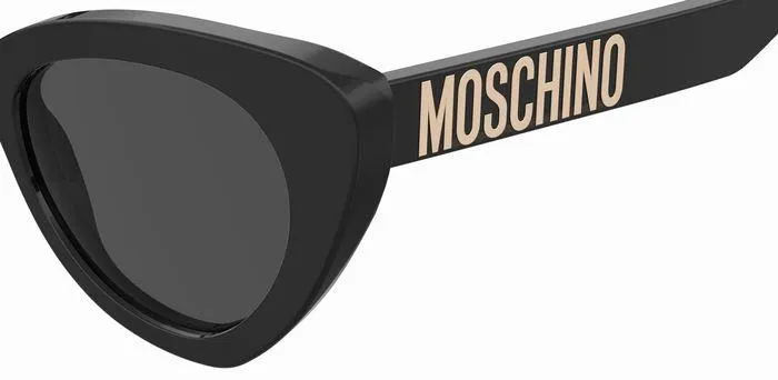 Moschino MOS147/S 807/IR Occhiali da sole Acetato Nero Grigio Cat Eye Normale - immagine 4