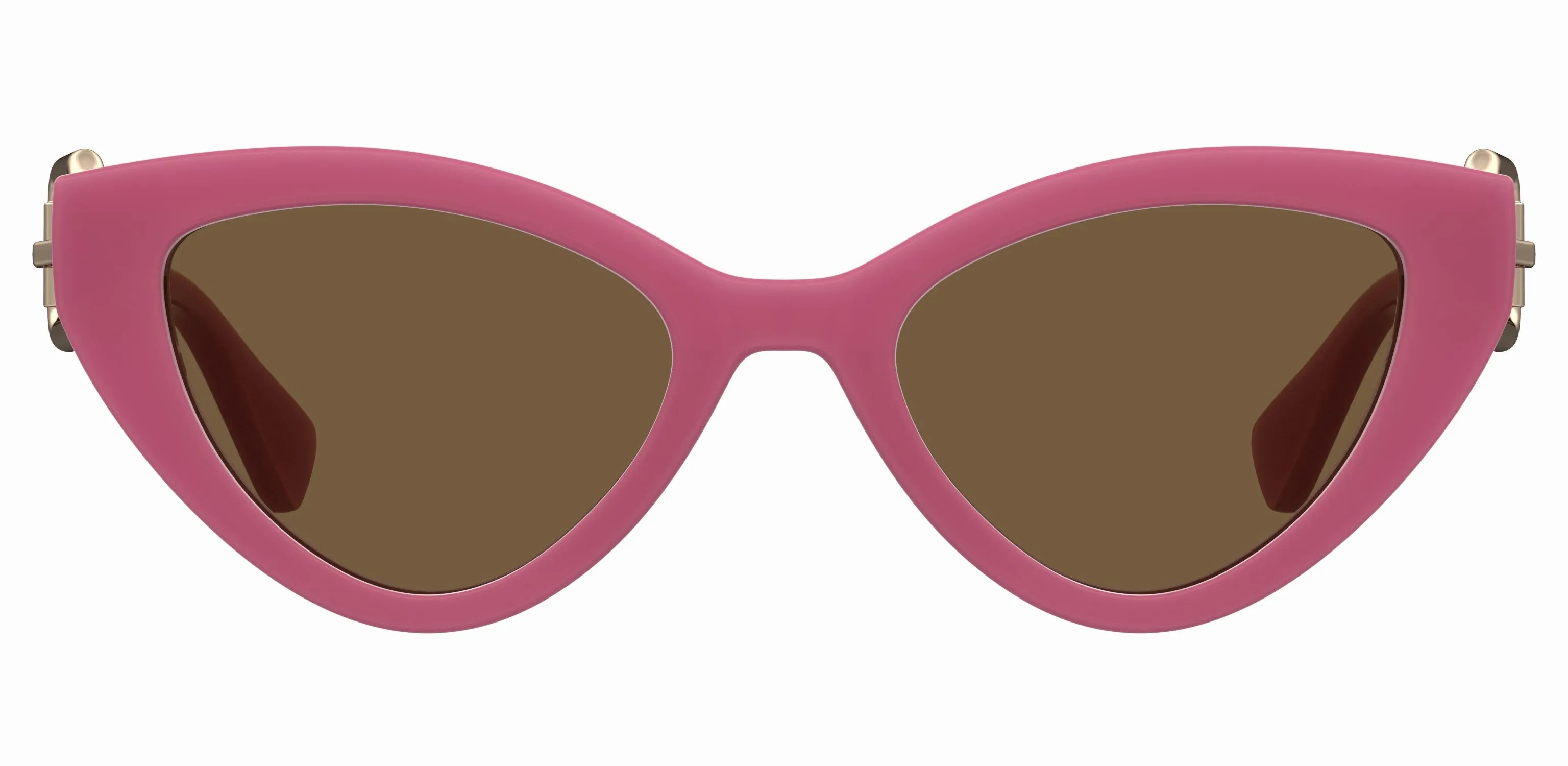 Moschino MOS142/S MU1/70 Occhiali da sole Iniettato Rosa Marrone Cat Eye Normale - immagine 3