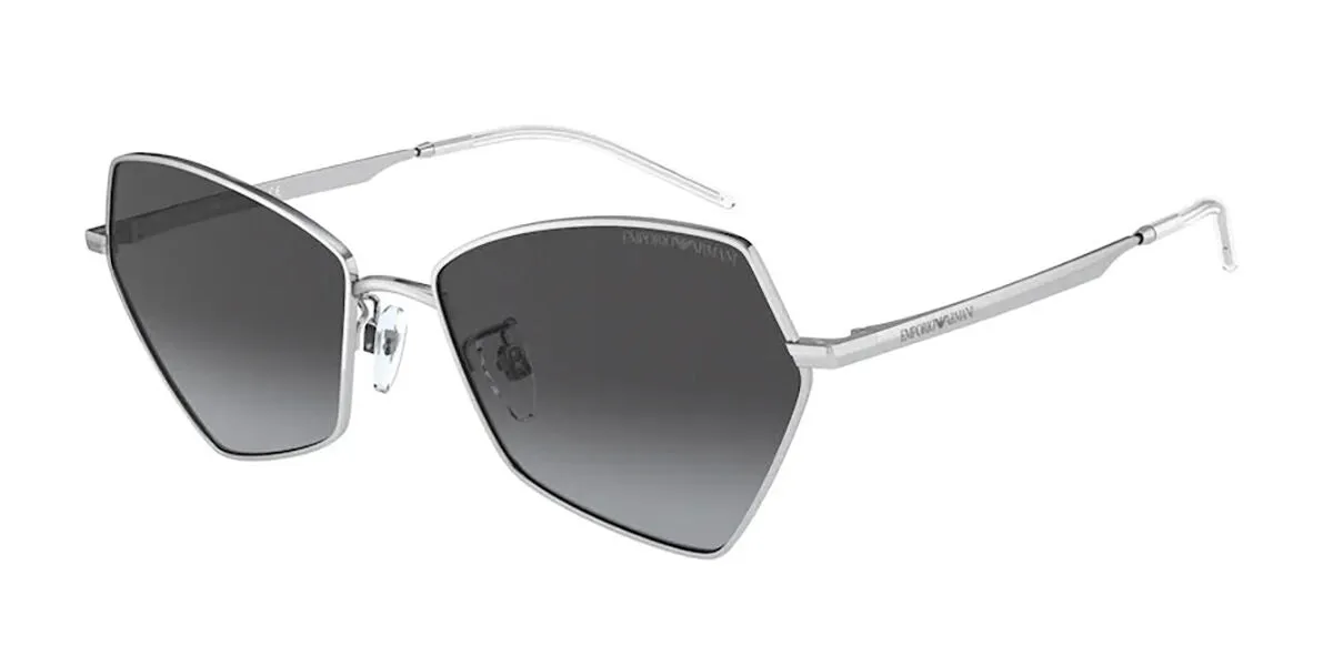 Emporio Armani EA2127 30158G Occhiali da sole Metallo Argento Grigio Farfalla - immagine 1